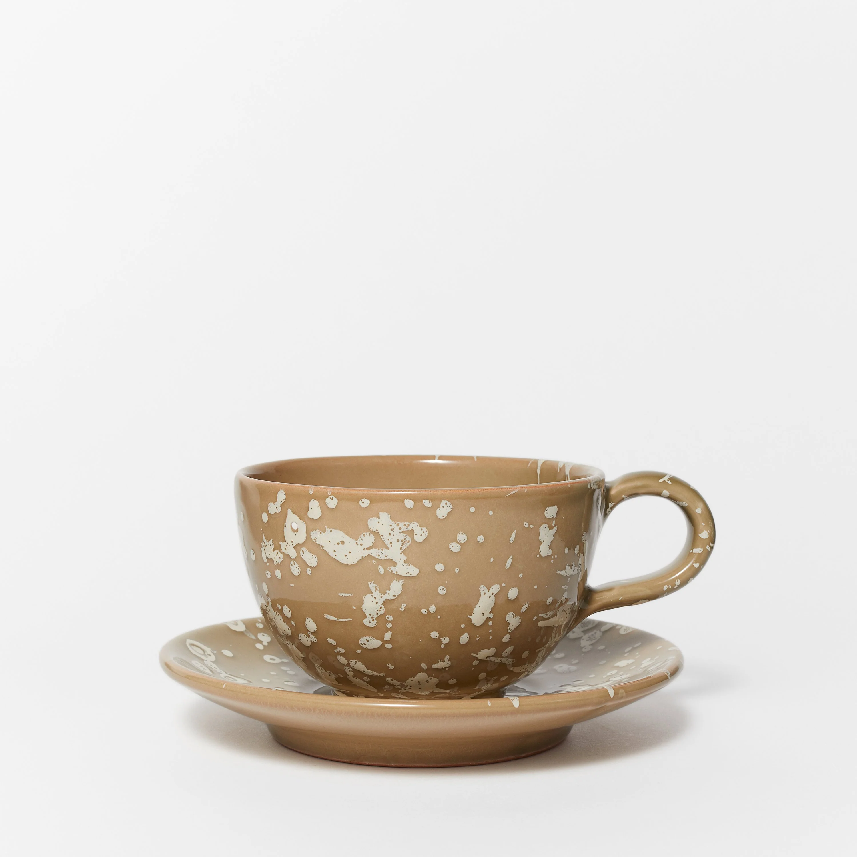 Ceramic Large cup with saucer - Image 4