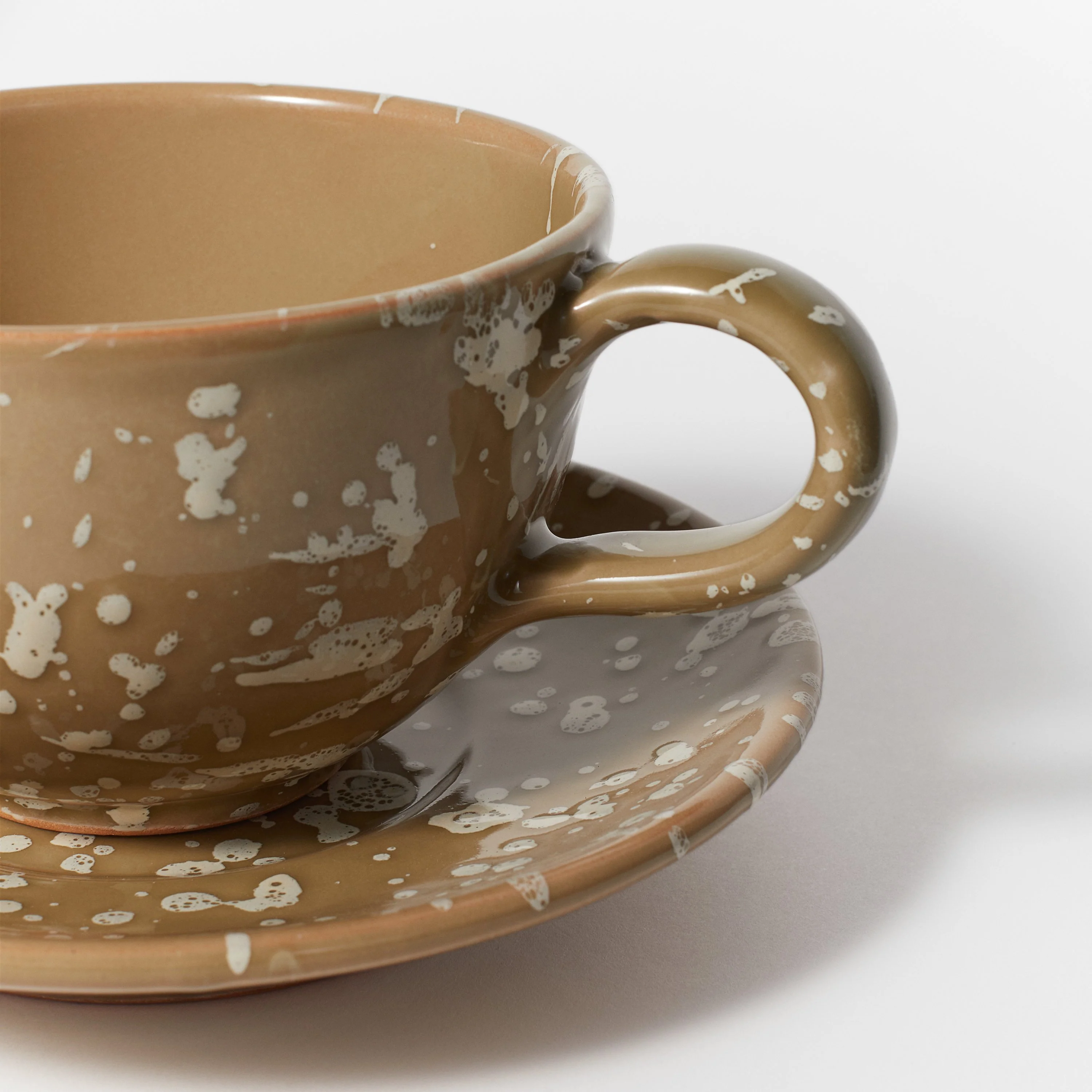 Ceramic Large cup with saucer - Image 5
