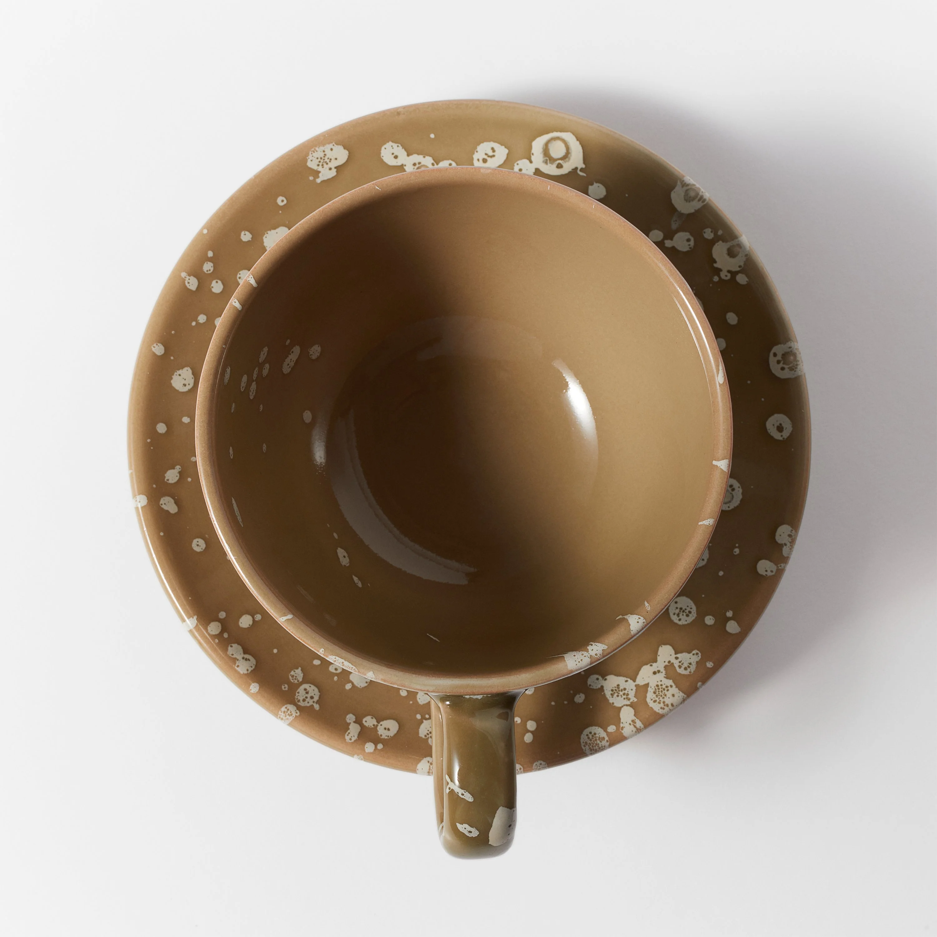 Ceramic Large cup with saucer - Image 6