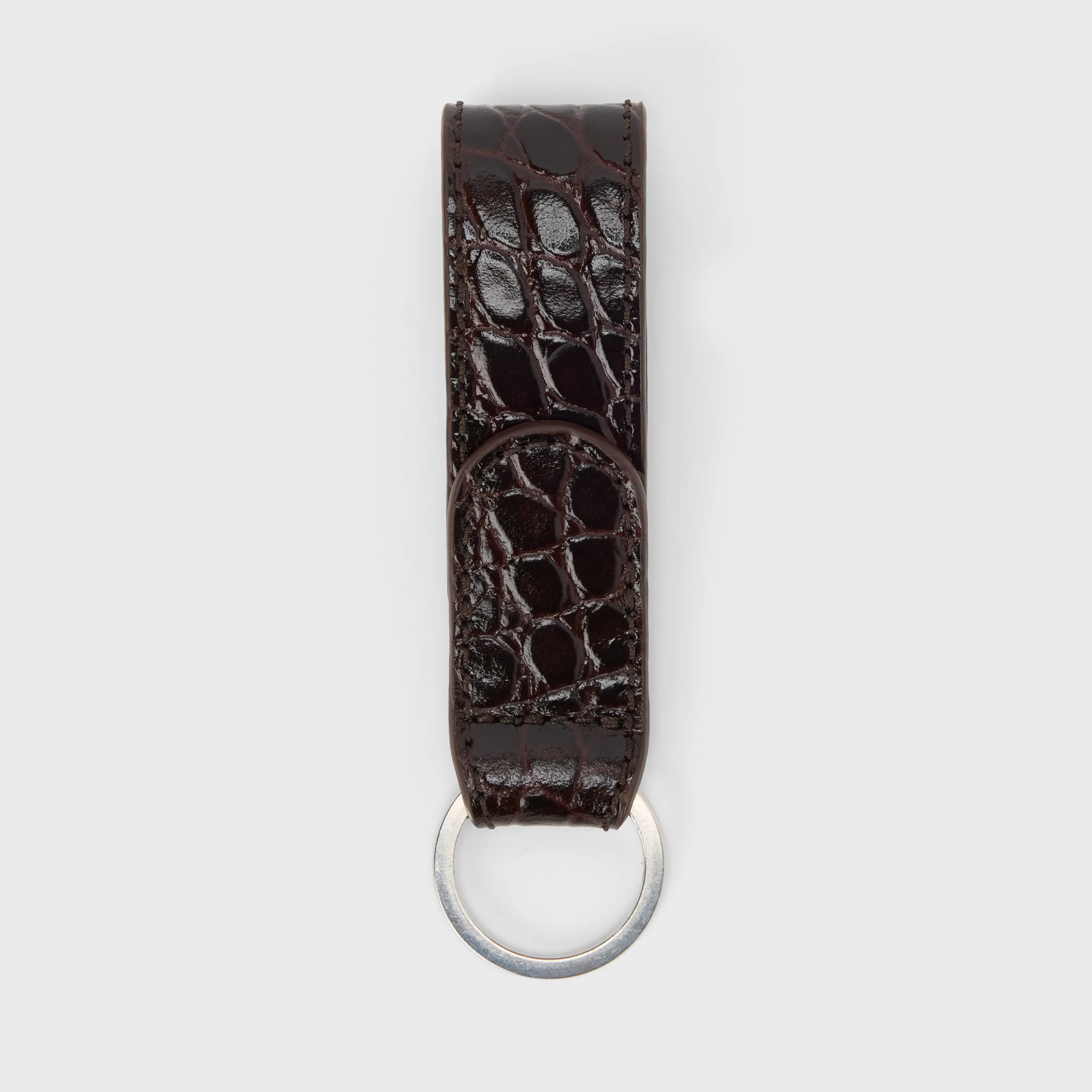 Croco Leather Key Ring - Image 3