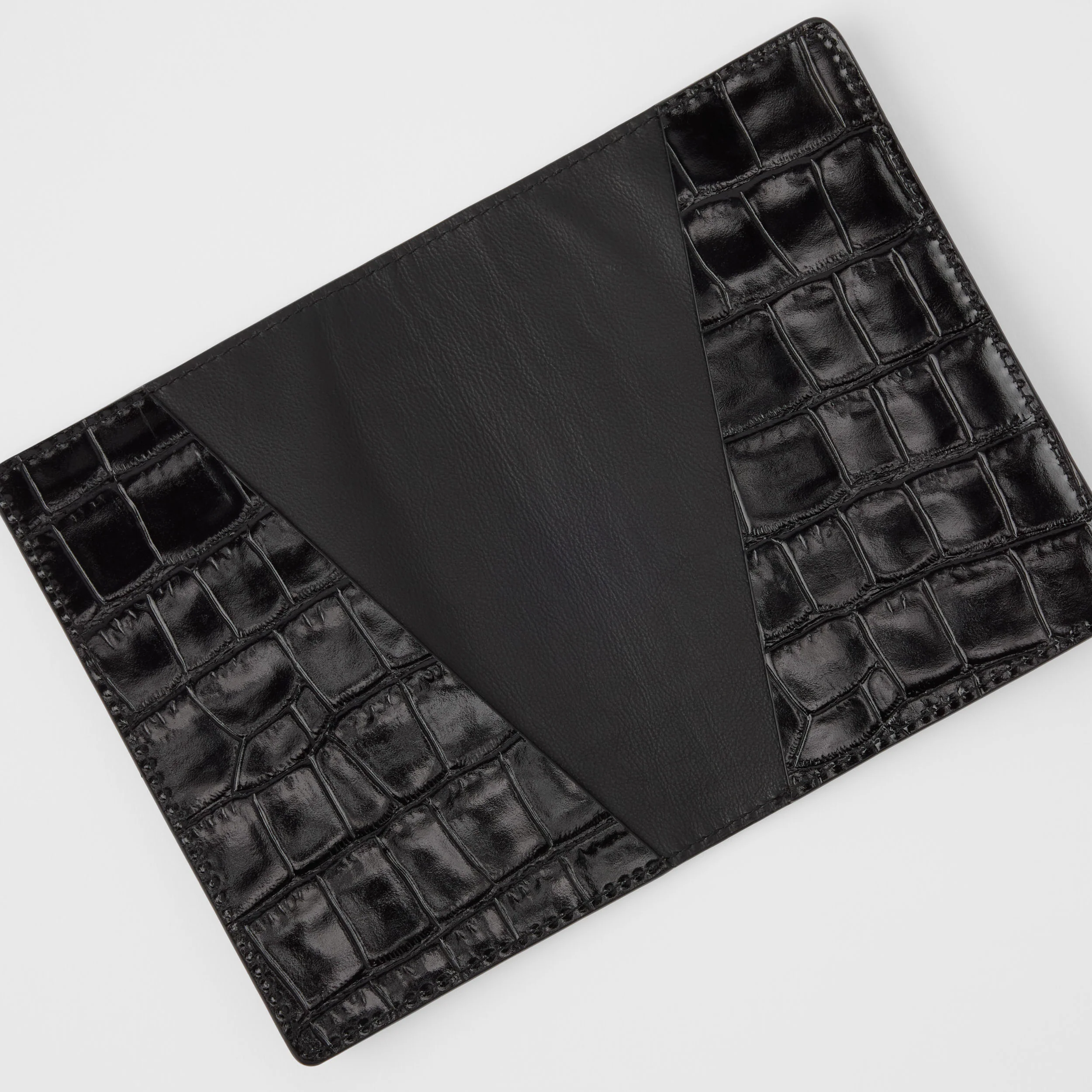 Croco Leather Passport Cover - Image 3