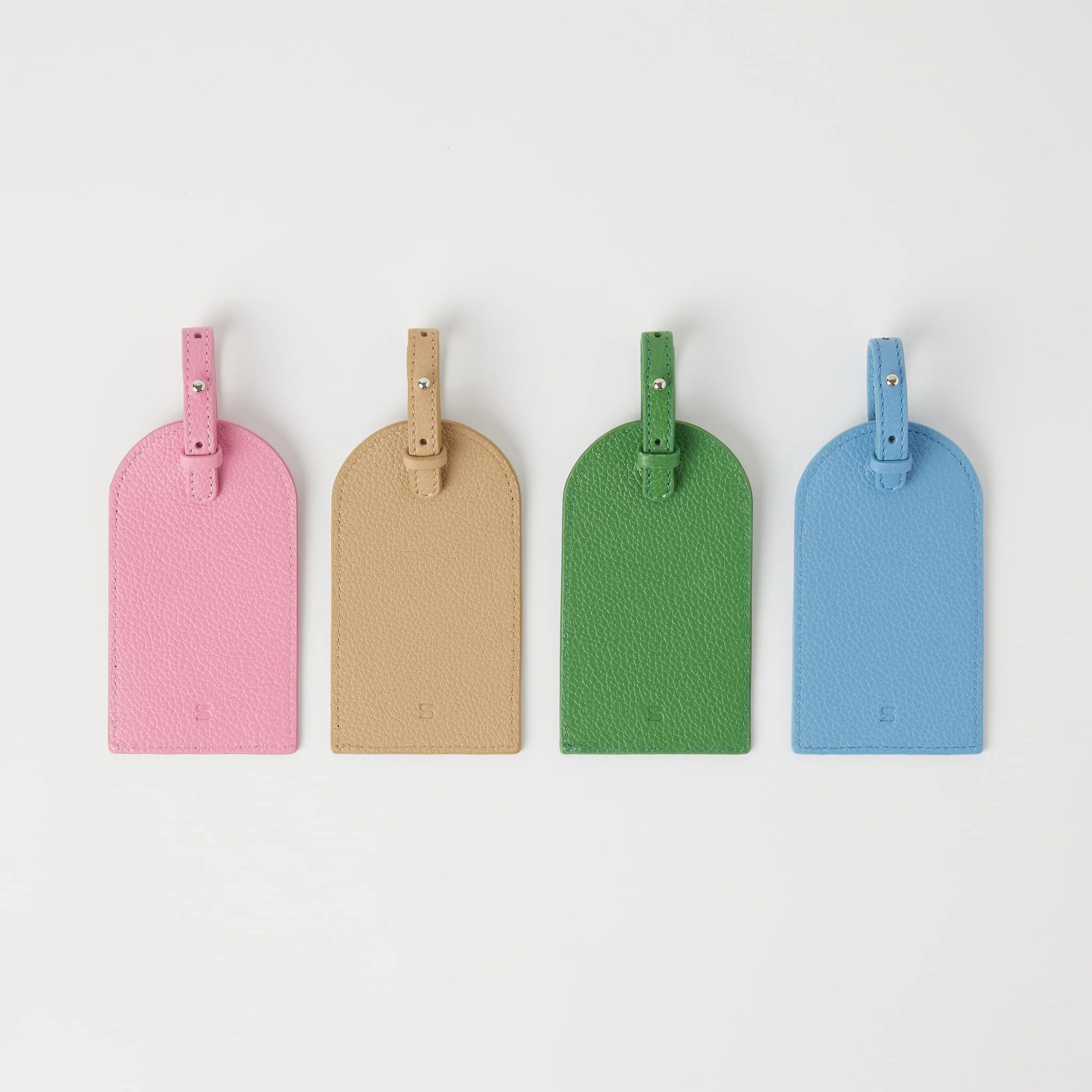 Full-Grain Leather Luggage Tag - Image 11