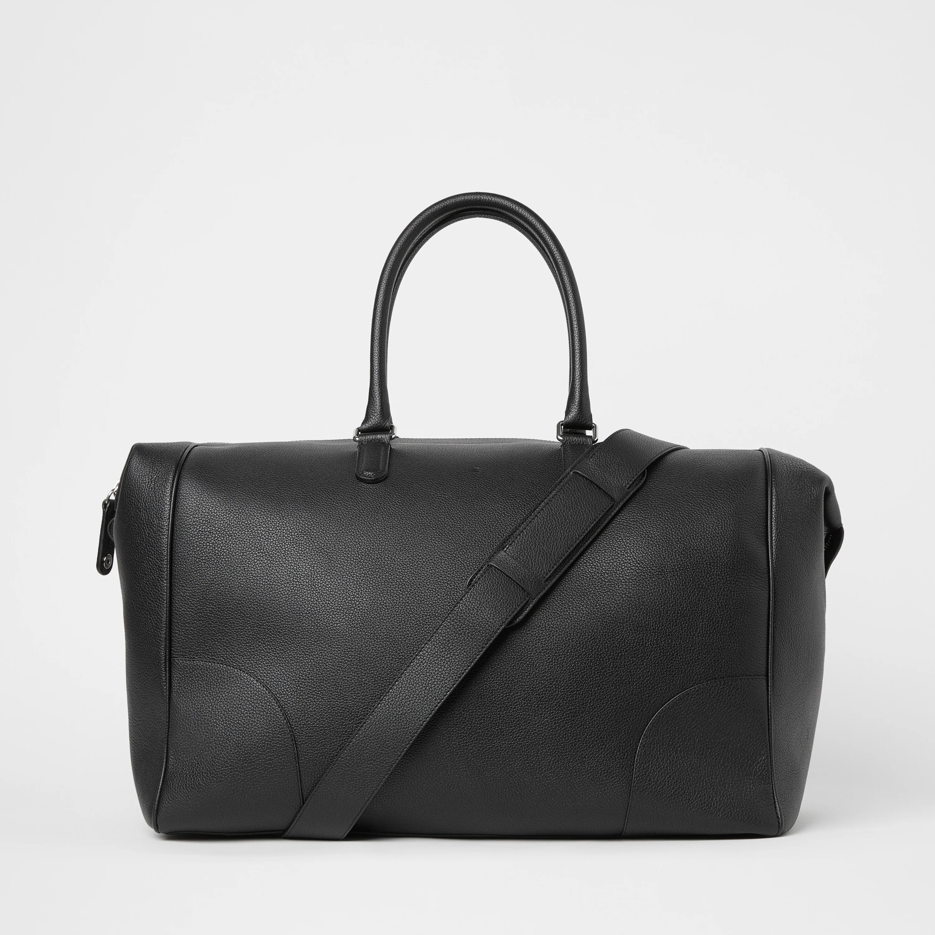 Full-Grain Leather Weekend Bag - Image 12