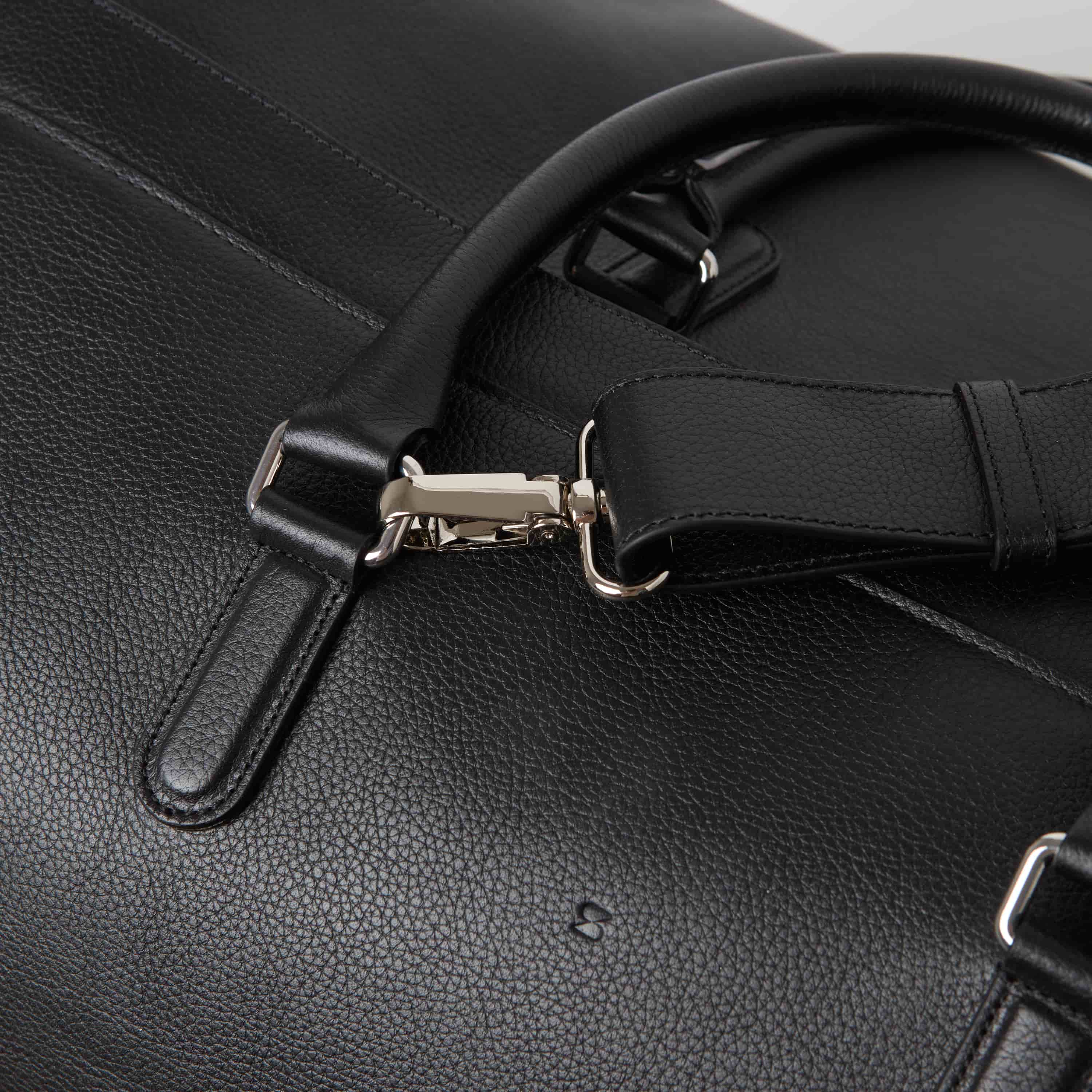 Full-Grain Leather Weekend Bag - Image 13