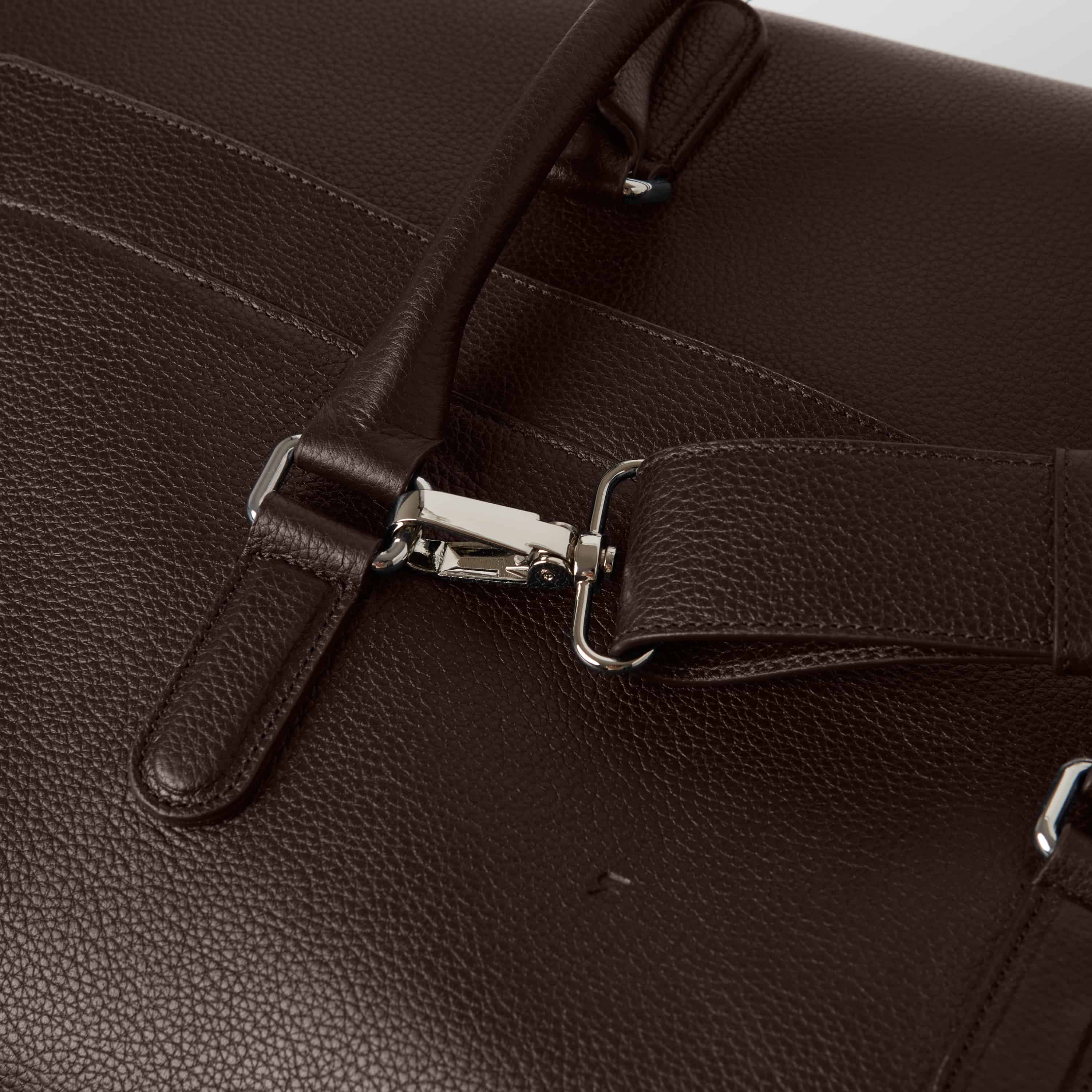 Full-Grain Leather Weekend Bag - Image 3
