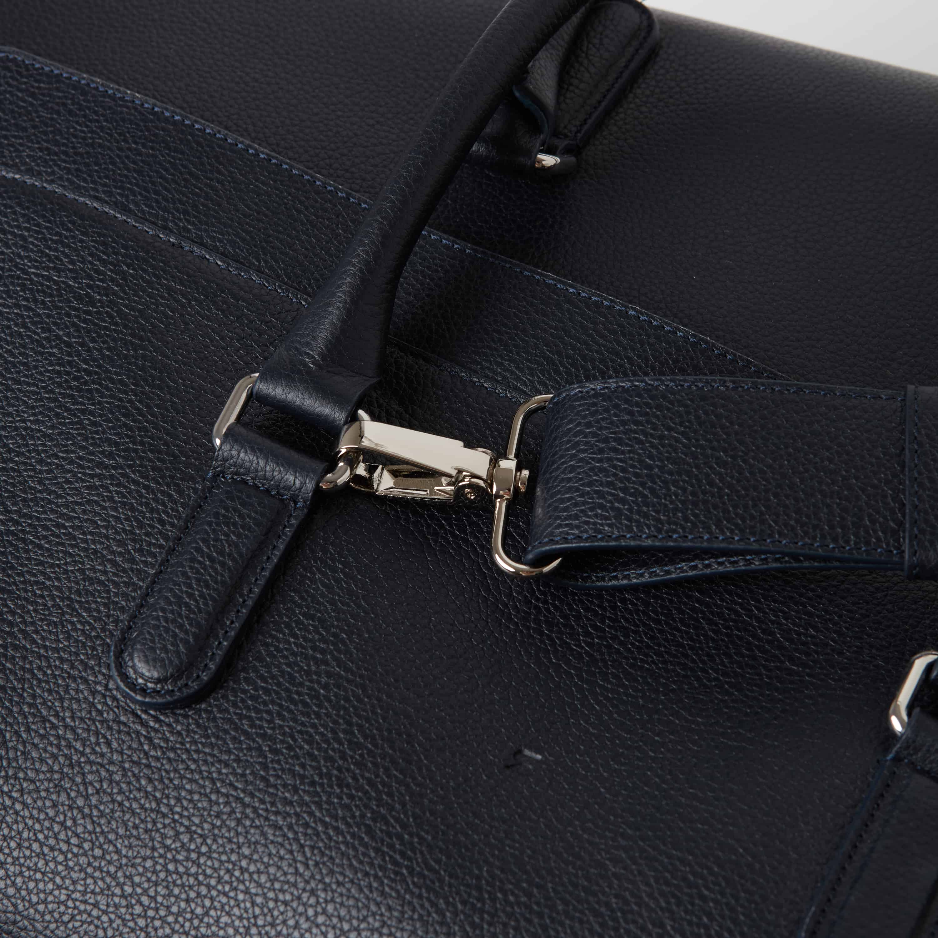 Full-Grain Leather Weekend Bag - Image 8