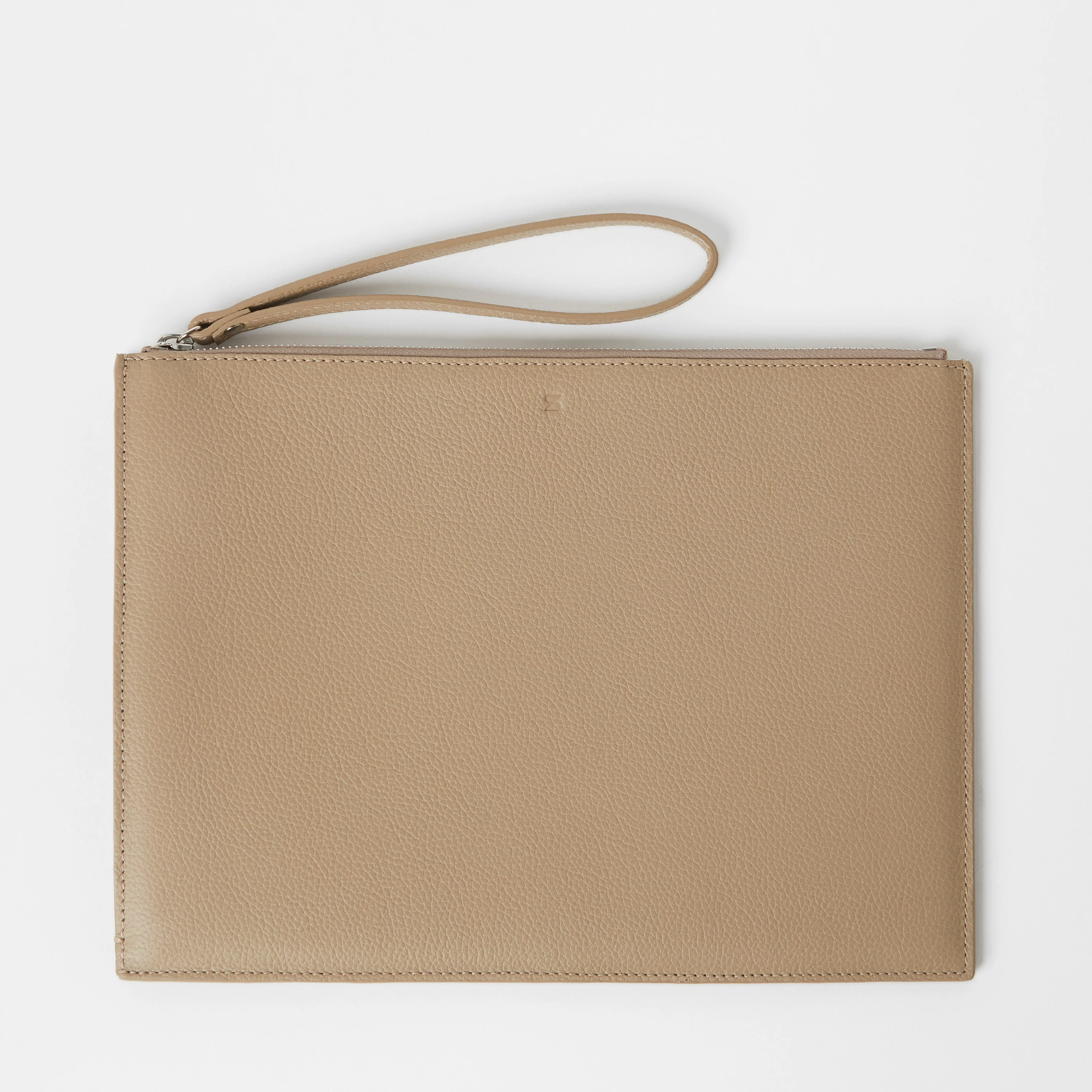 Full-Grain Leather Zip Tablet Holder