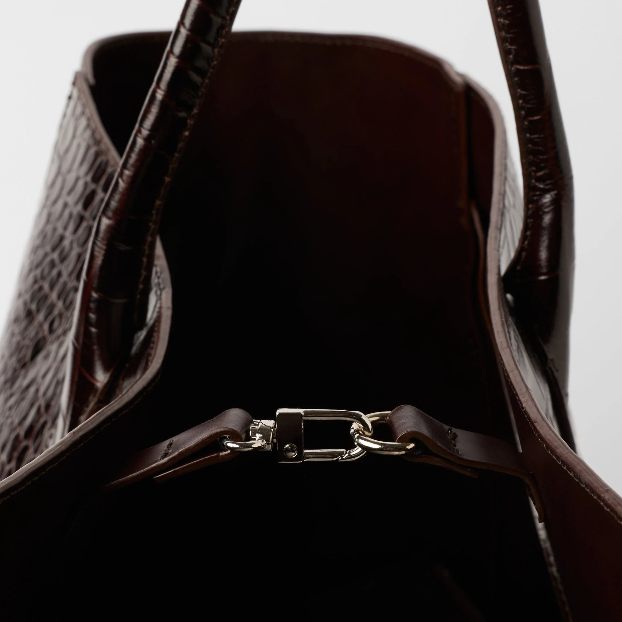 Large Croco Cabas Bag - Image 5
