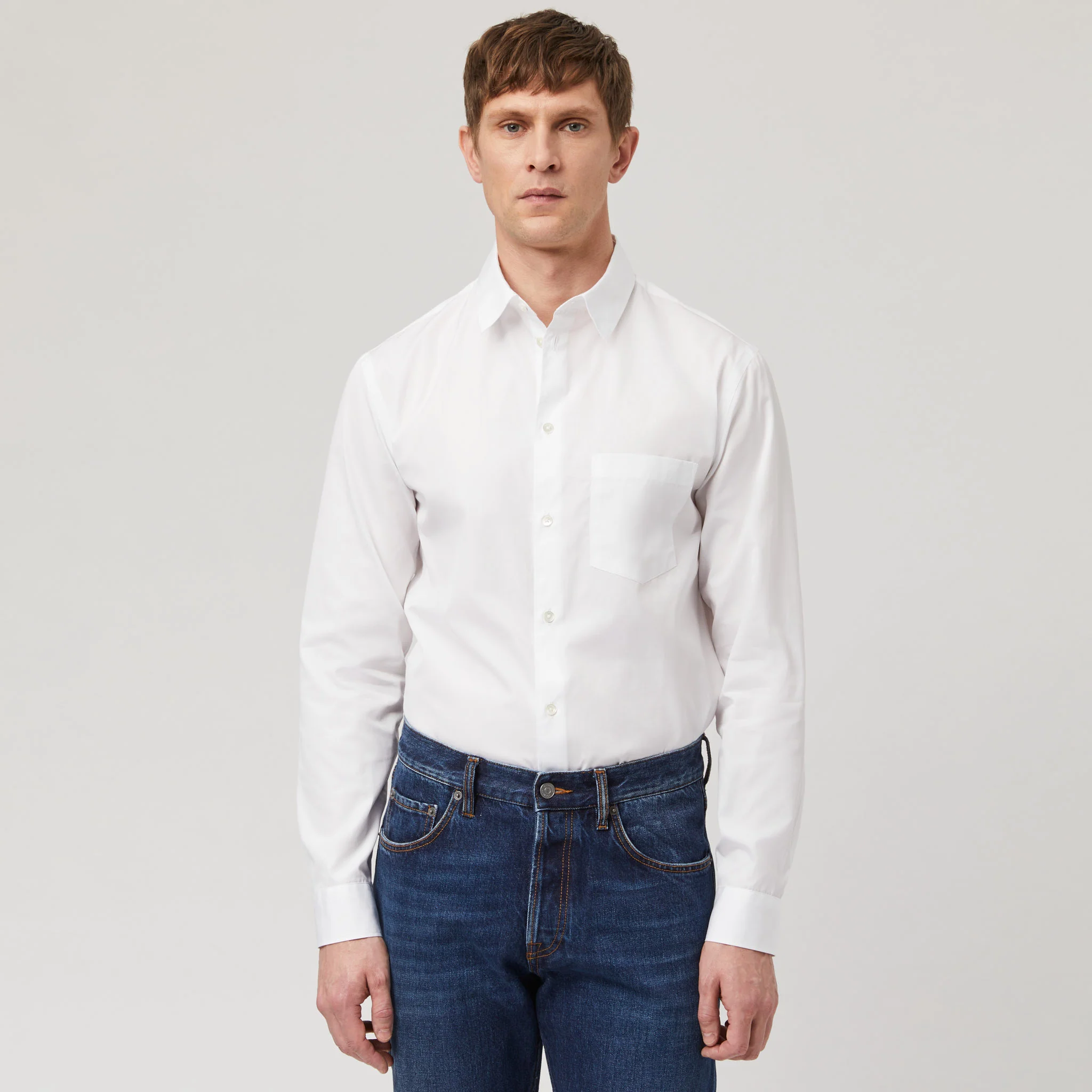 Men's Regular Cotton-Poplin Shirt - Image 3