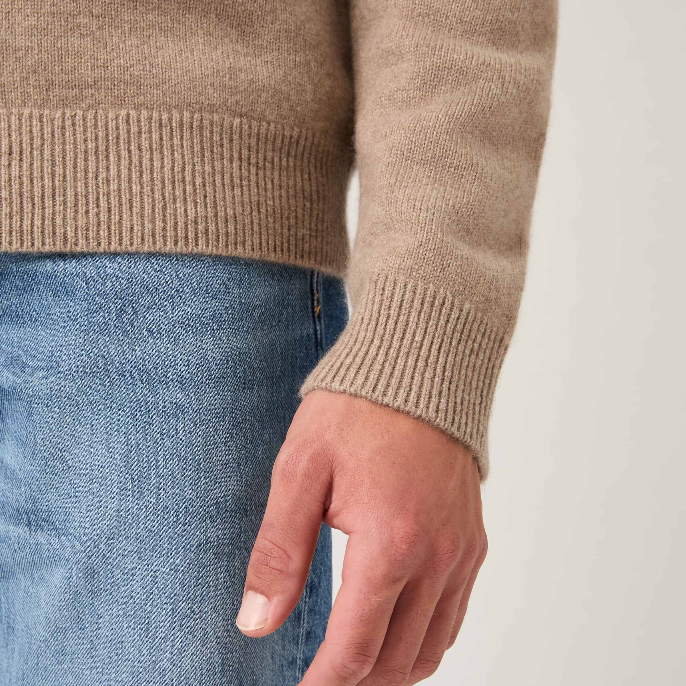 Men's Cashmere Half Zip Sweater - Image 5