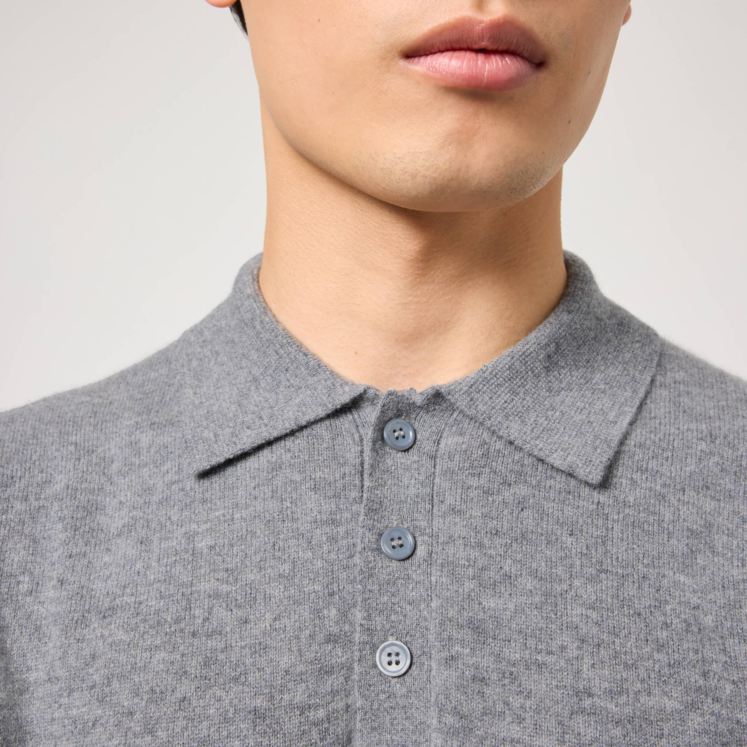 Men's Cashmere Polo Sweater - Image 11
