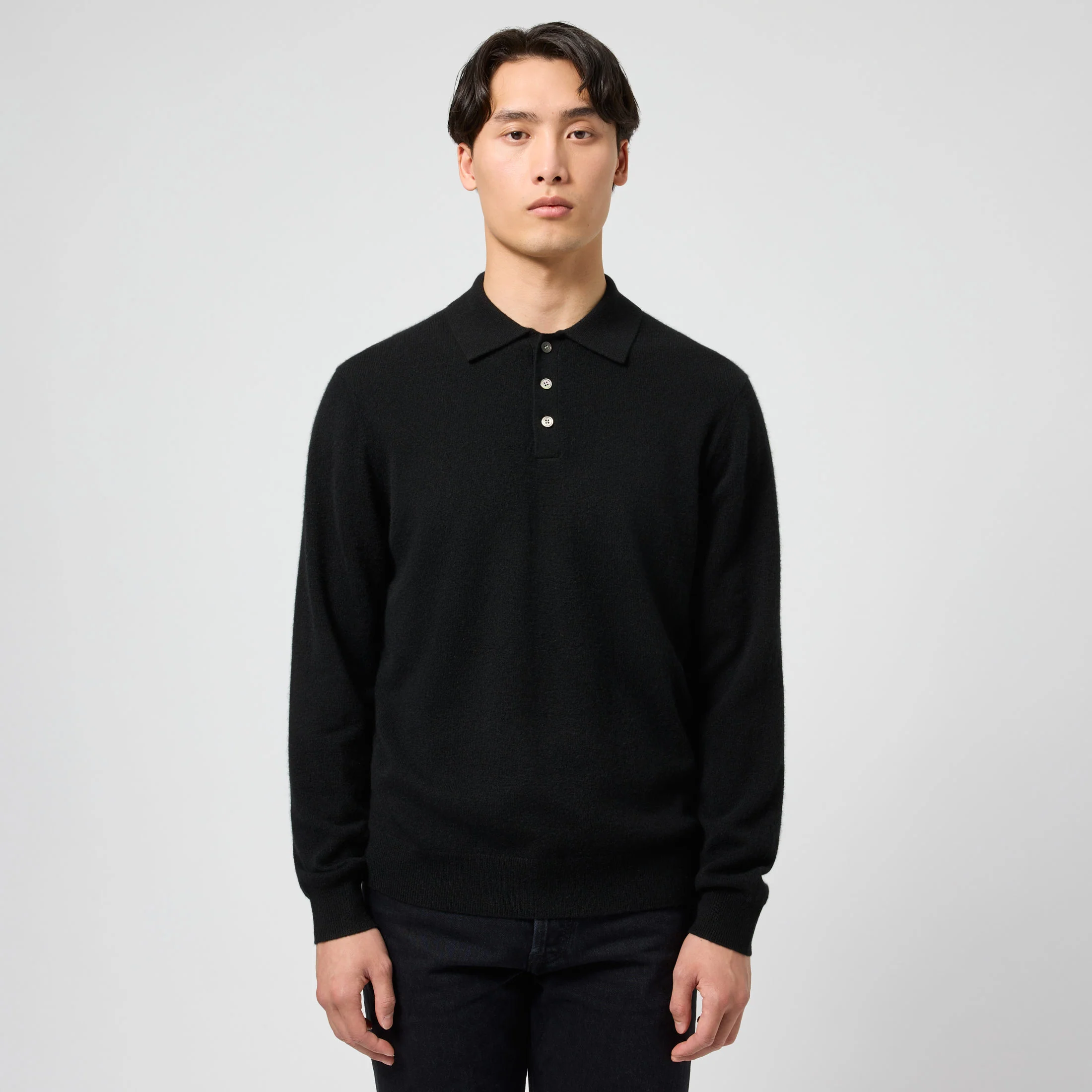 Men's Cashmere Polo Sweater - Image 16