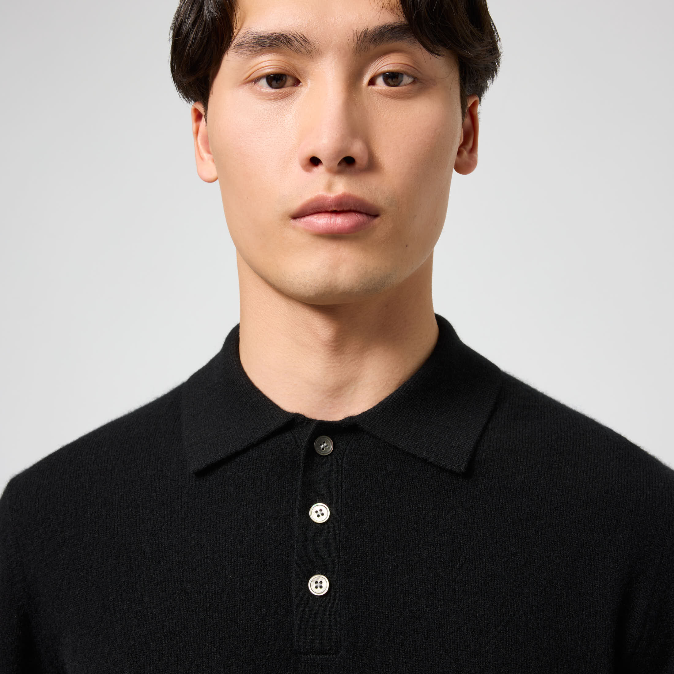 Men's Cashmere Polo Sweater - Image 17
