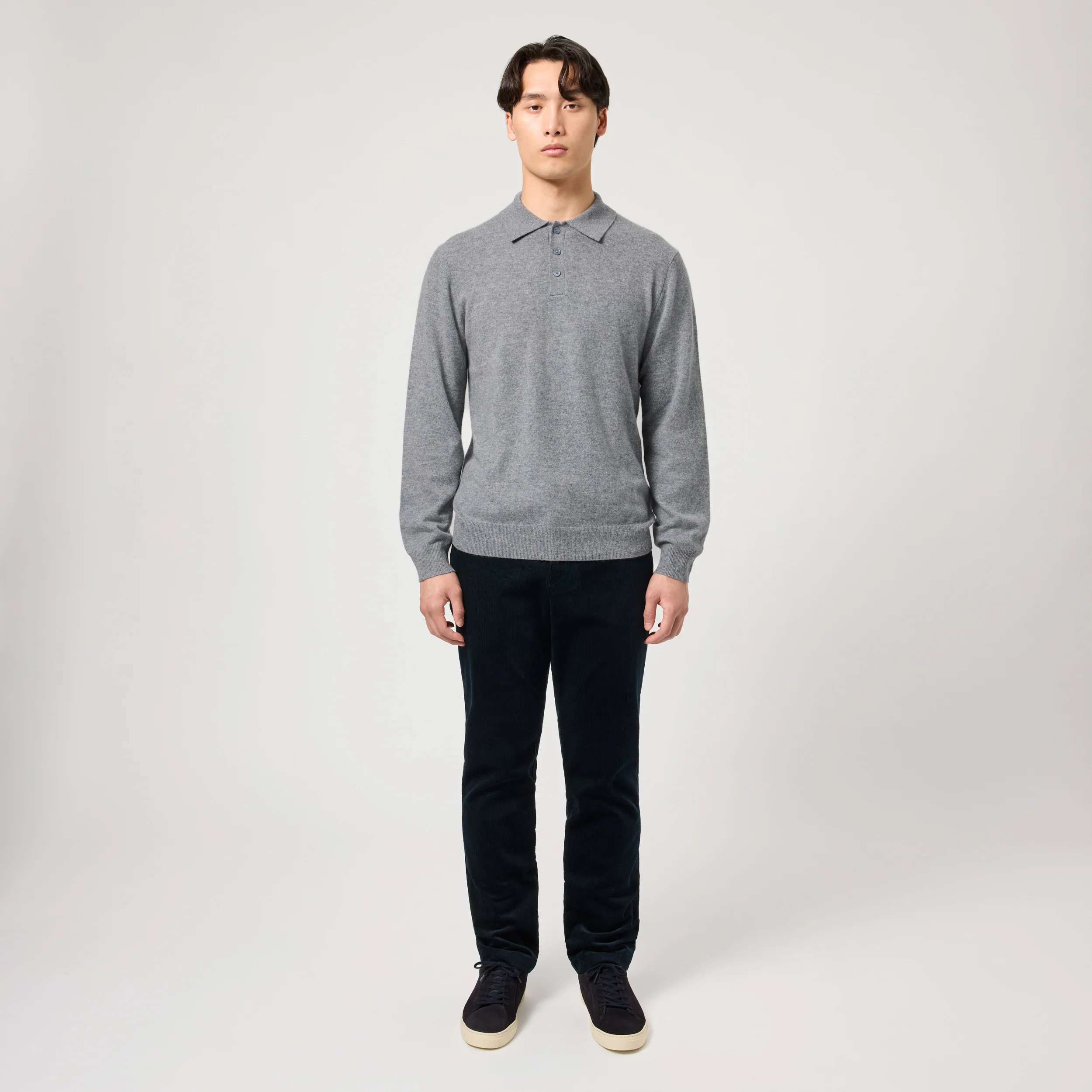 Men's Cashmere Polo Sweater - Image 9