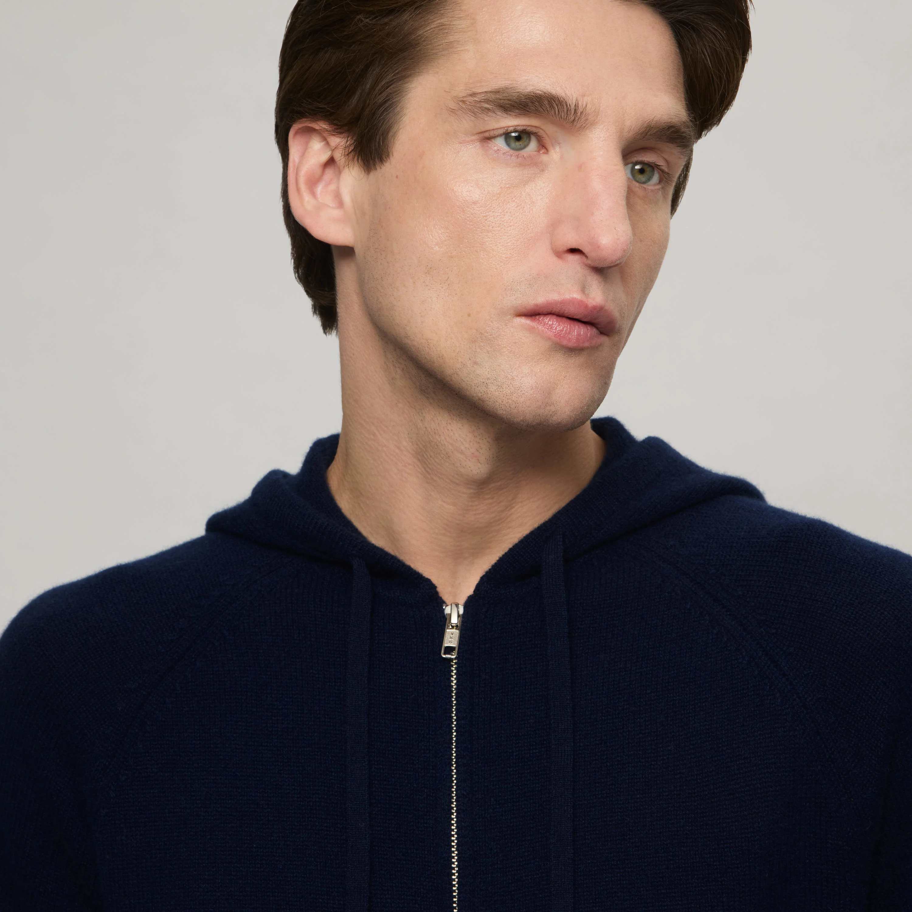 Men's Cashmere Zip Hoodie - Image 11