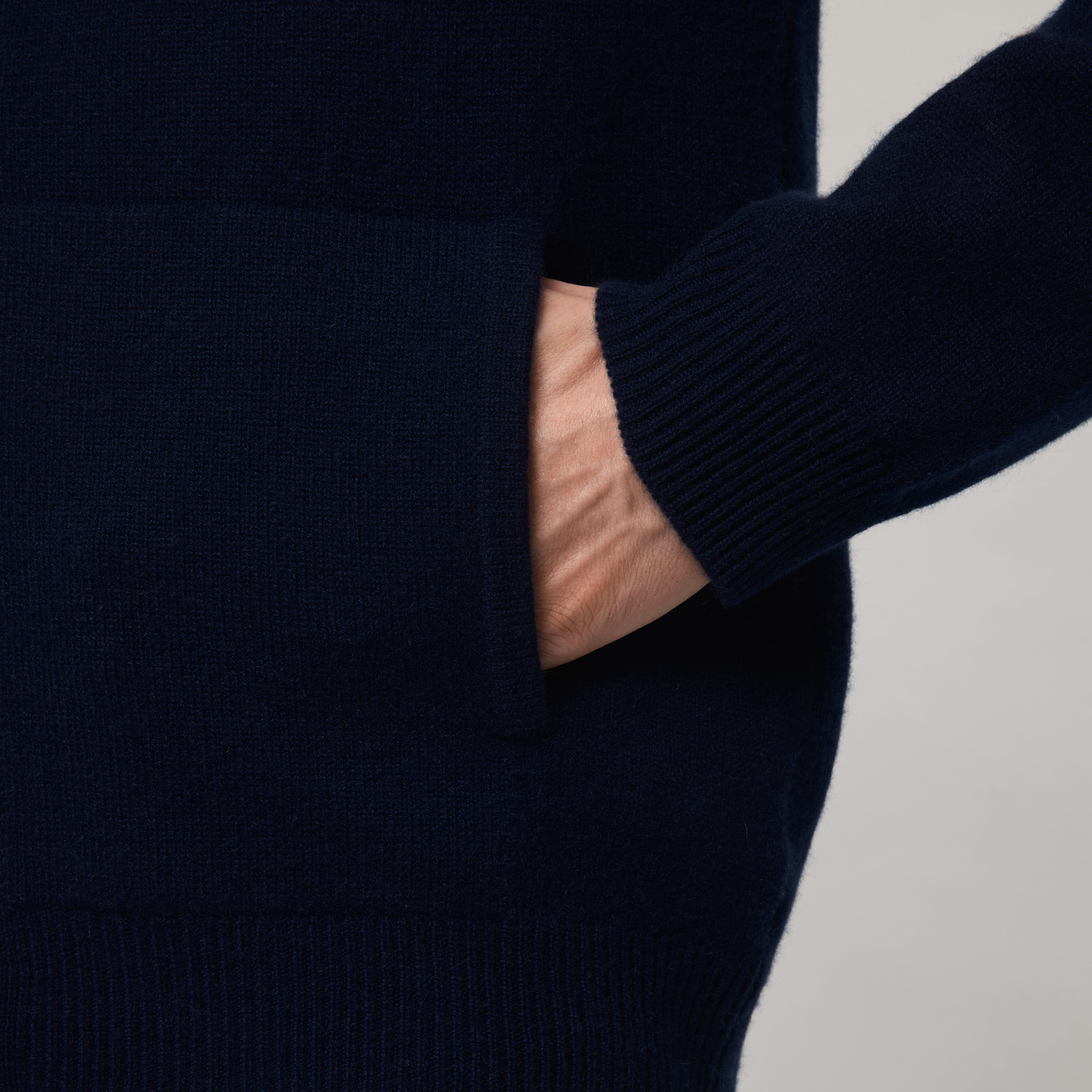 Men's Cashmere Zip Hoodie - Image 15