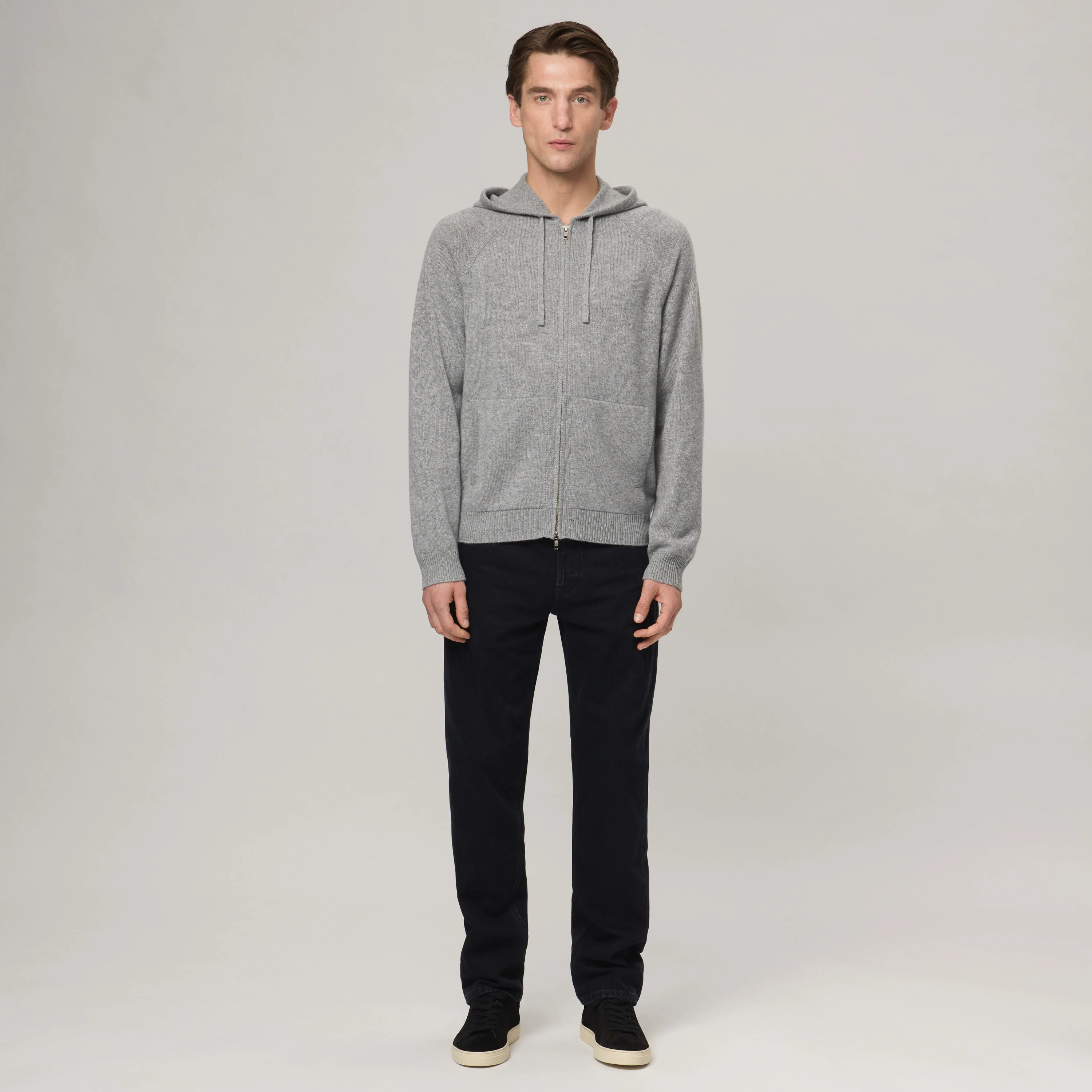 Men's Cashmere Zip Hoodie - Image 2