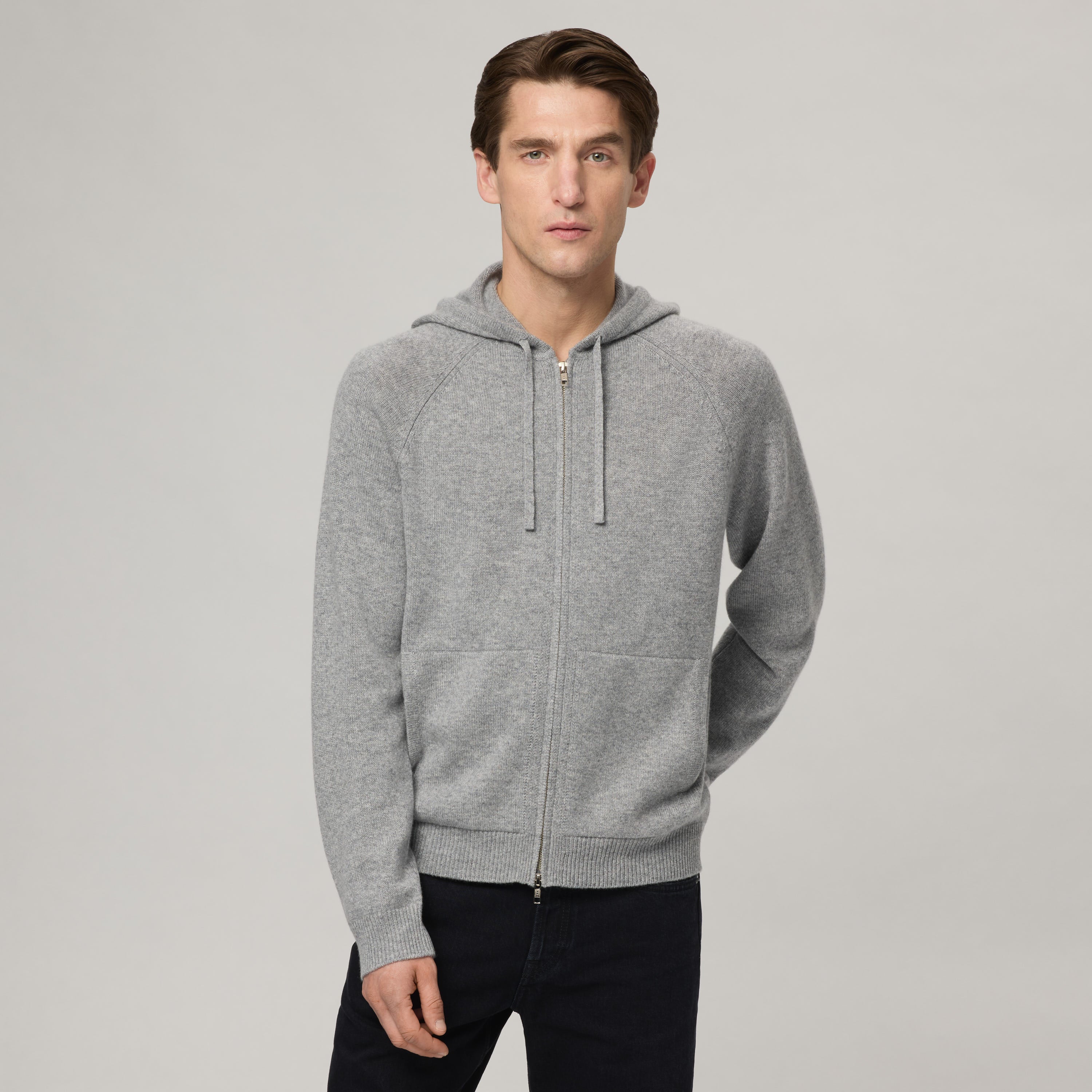 Men's Cashmere Zip Hoodie - Image 3