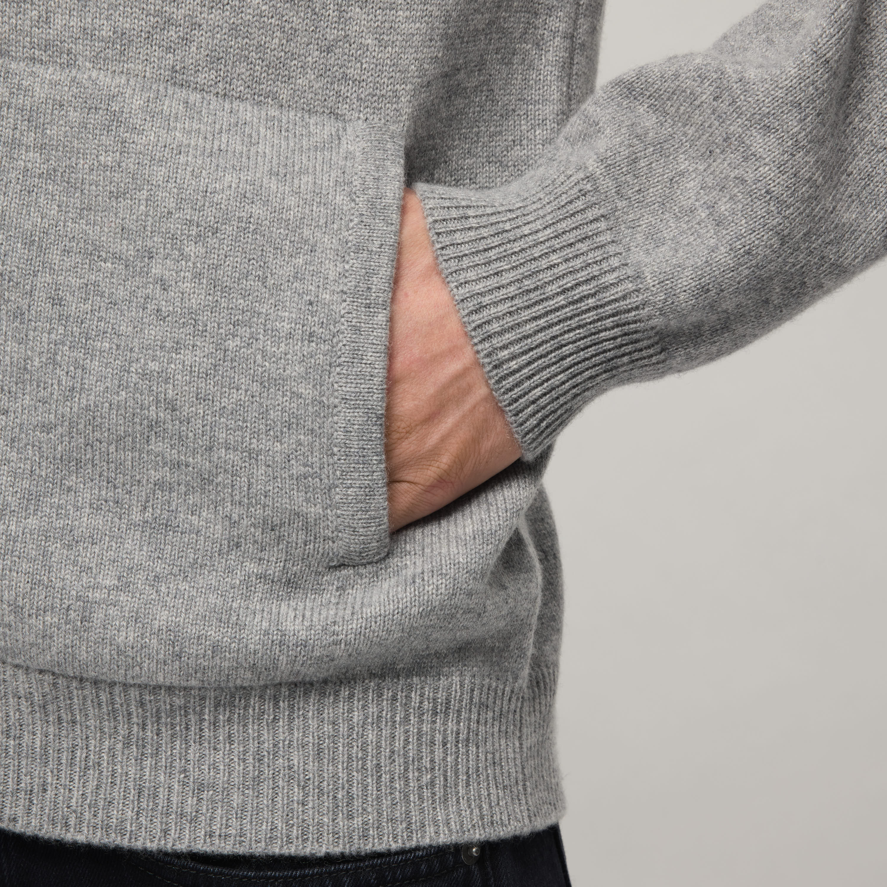 Men's Cashmere Zip Hoodie - Image 4
