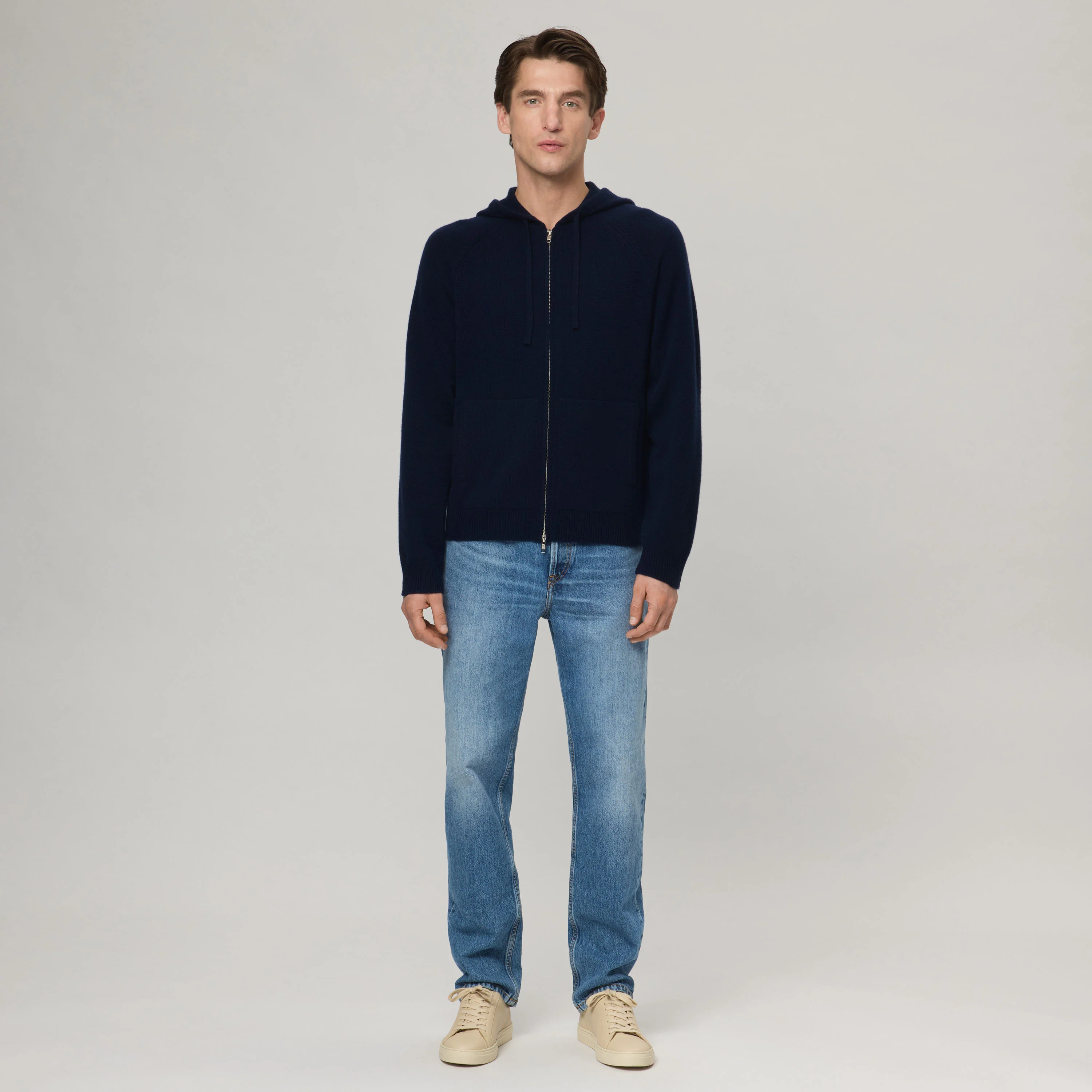Men's Cashmere Zip Hoodie - Image 9