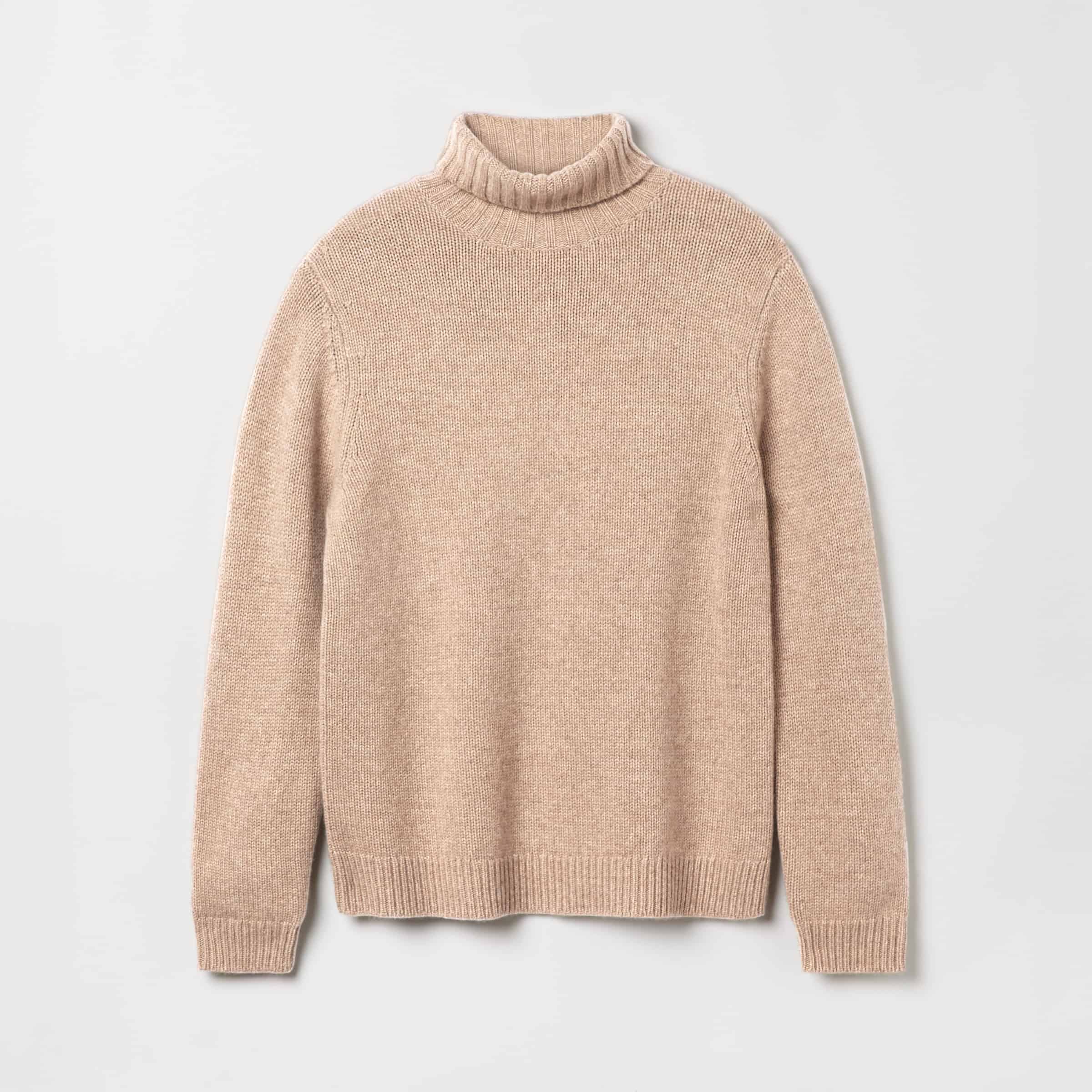 Men's Heavy Wool-Cashmere Roll Neck Sweater - Image 10