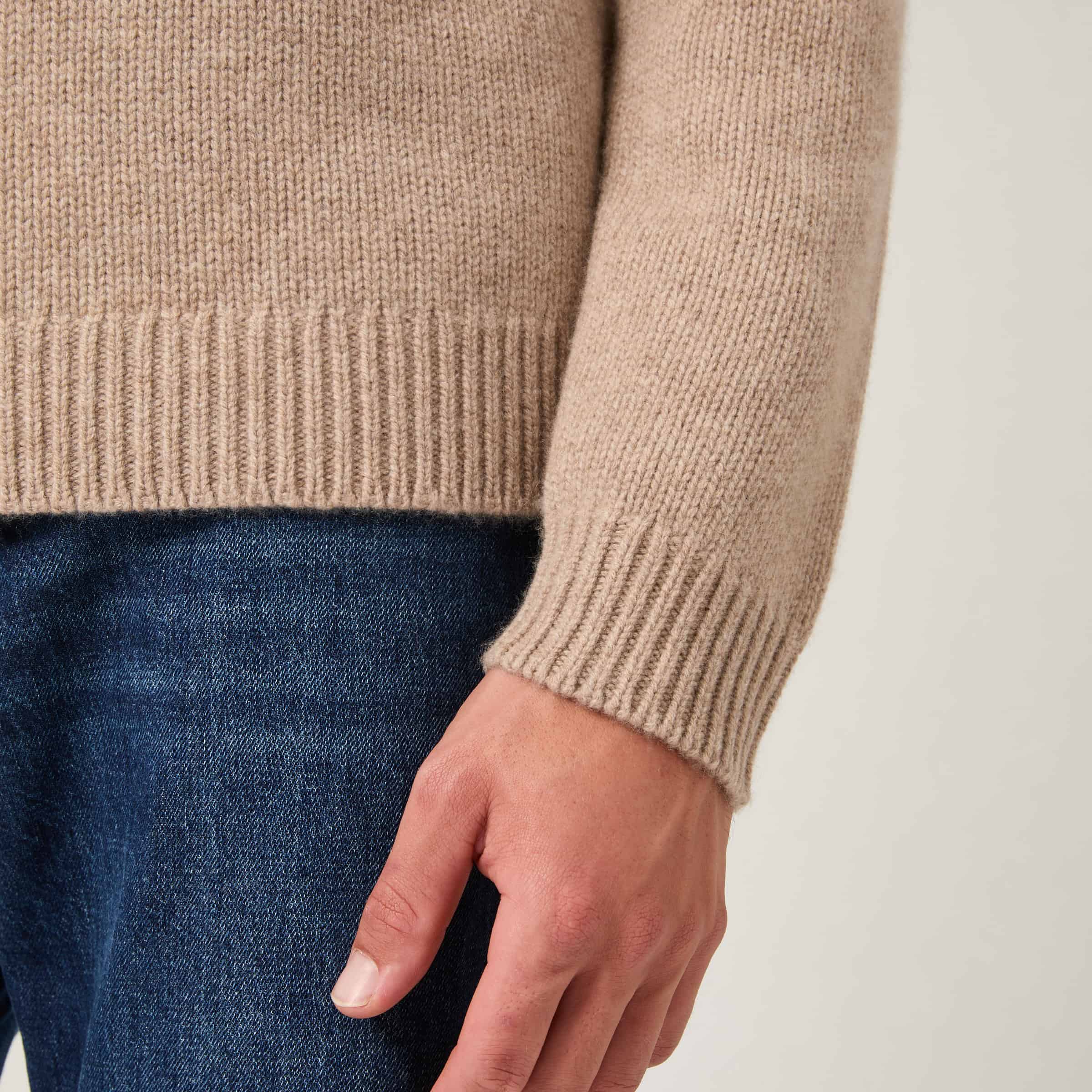 Men's Heavy Wool-Cashmere Roll Neck Sweater - Image 14