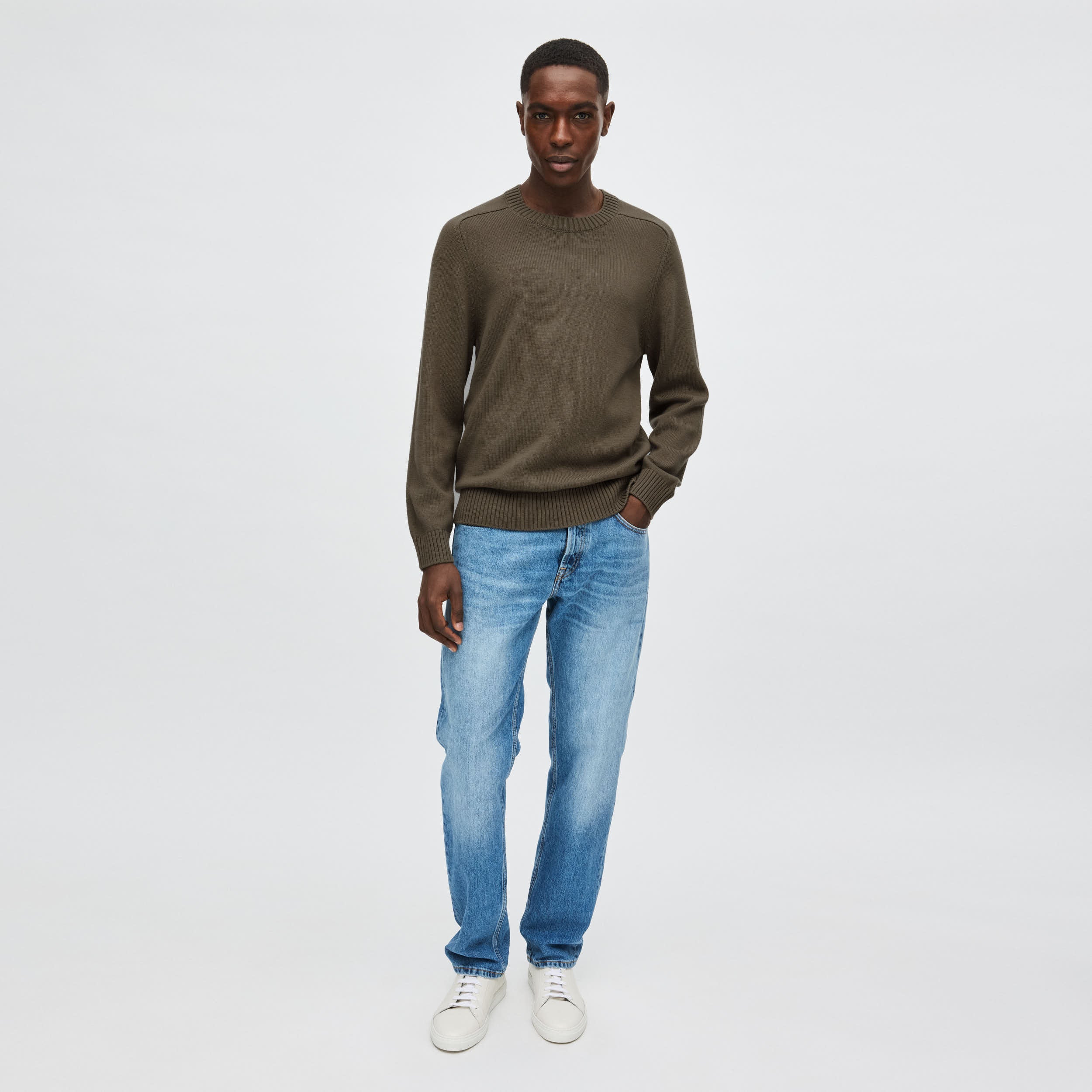 Men's Cotton-Cashmere Crewneck Sweater - Image 14