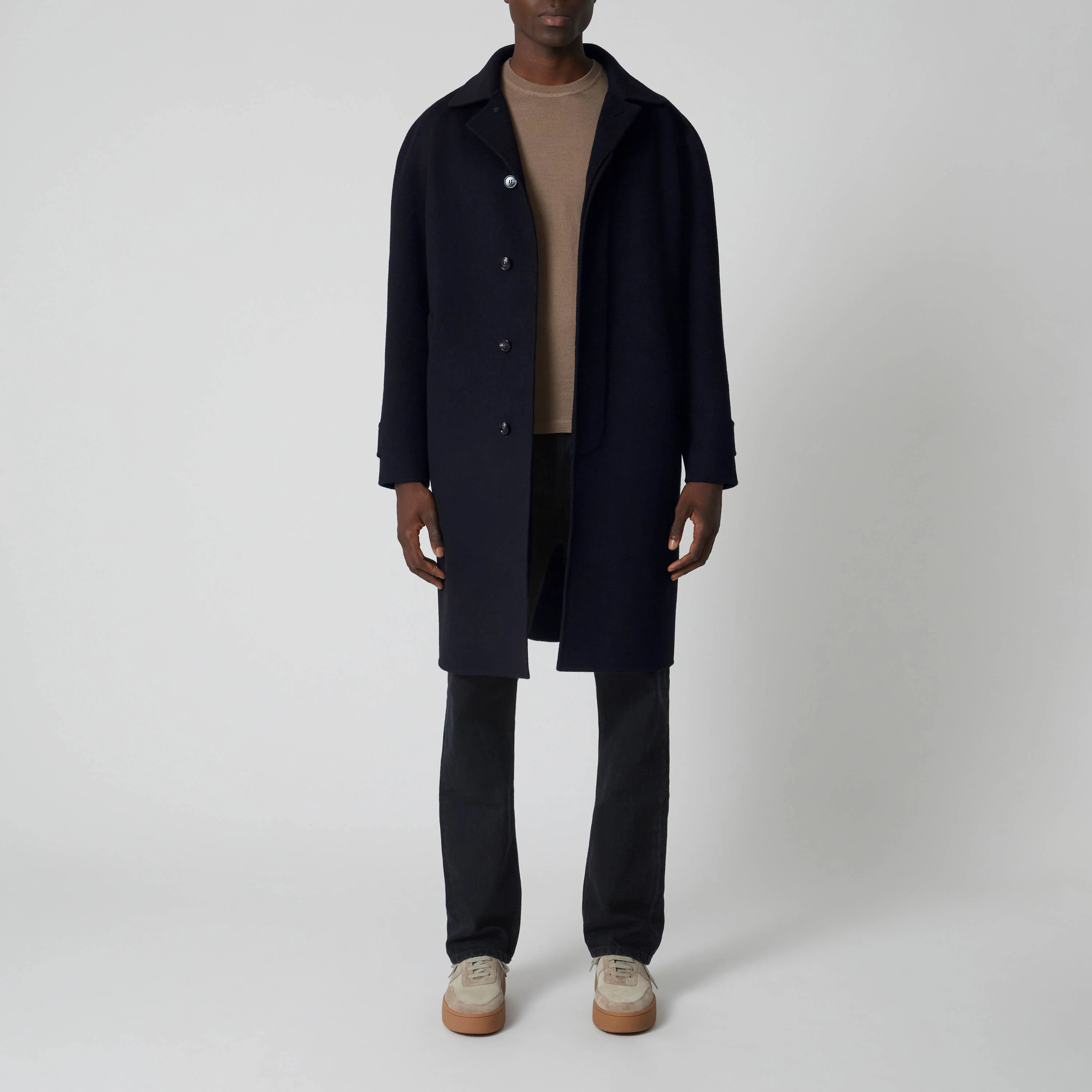 Men's Doublé Wool-Cashmere Coat - Image 2