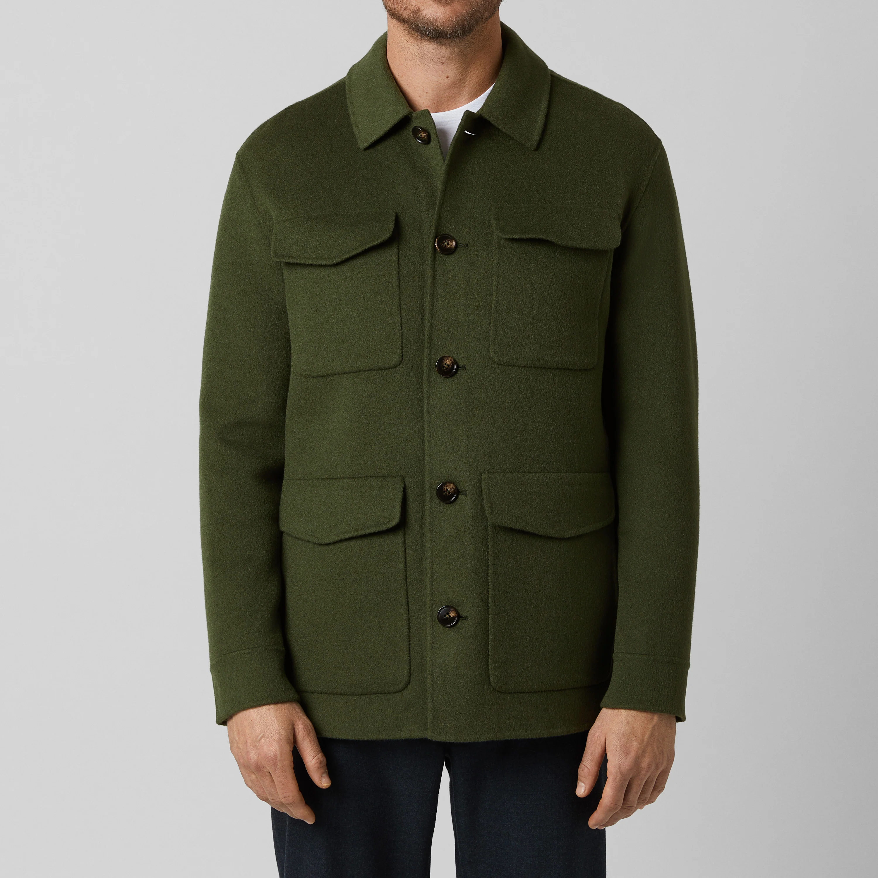 Men's Doublé Wool-Cashmere Jacket - Image 10