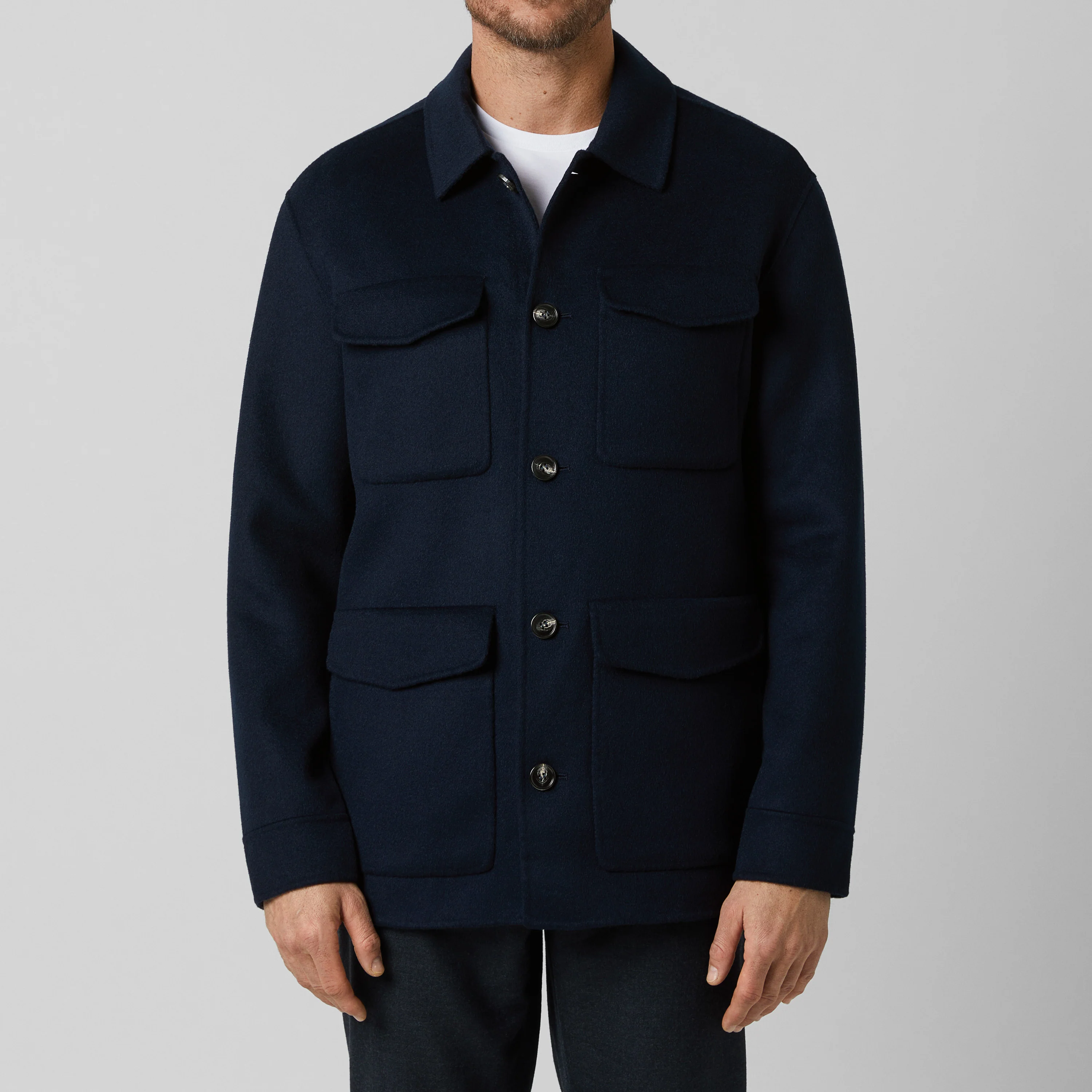 Men's Doublé Wool-Cashmere Jacket - Image 6