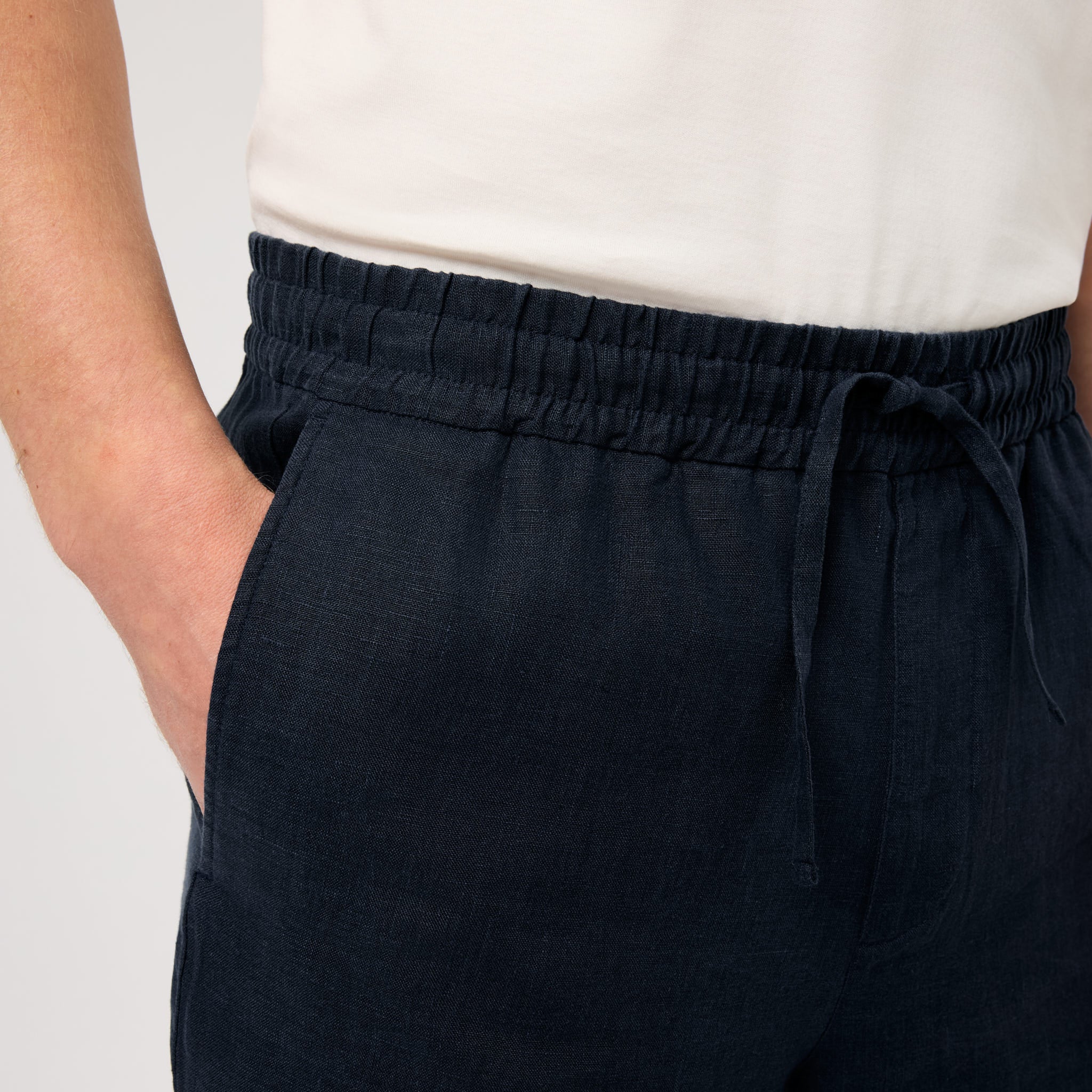 Men's Linen Drawstring Trousers - Image 15