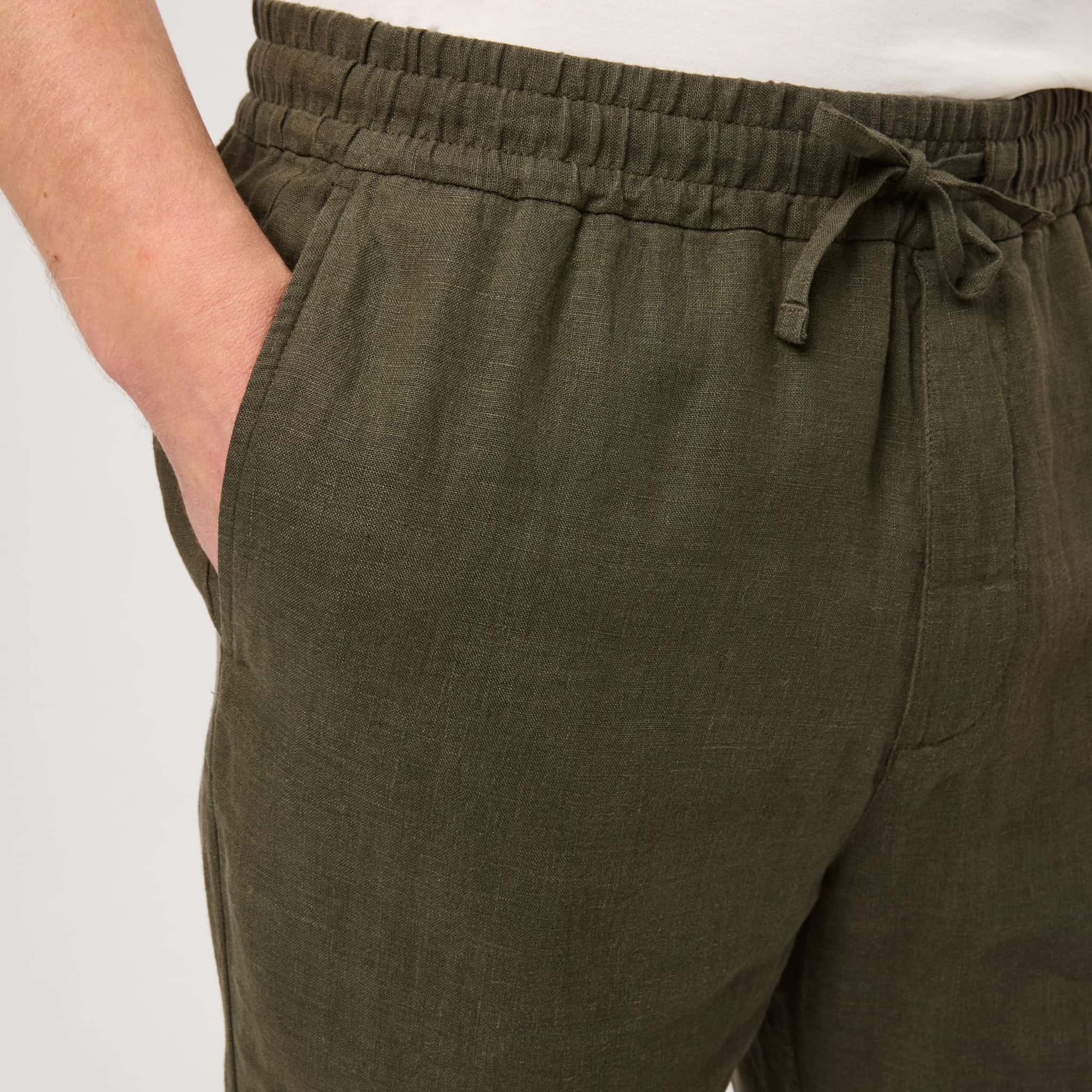 Men's Linen Drawstring Trousers - Image 8