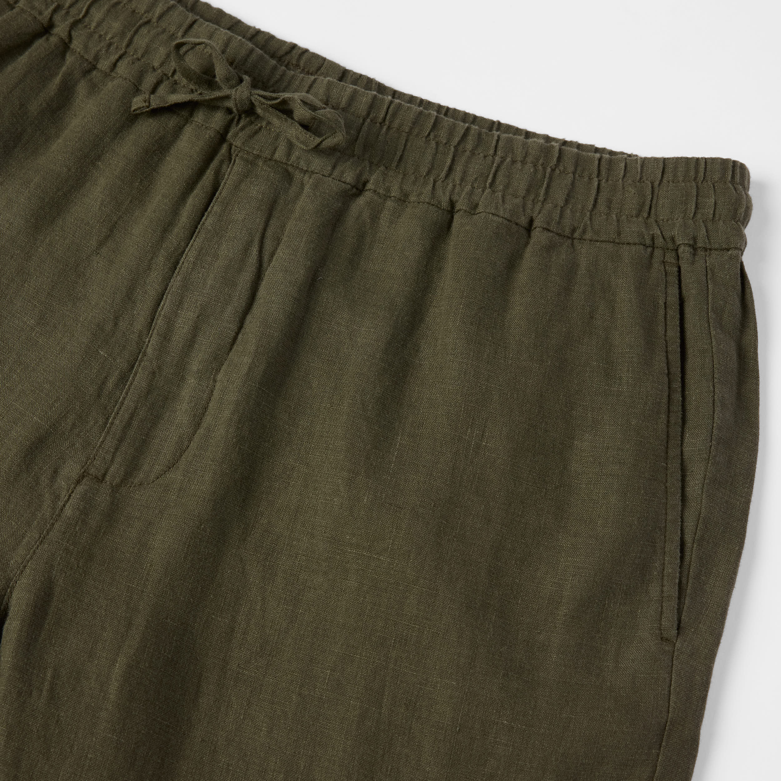 Men's Linen Drawstring Trousers - Image 9