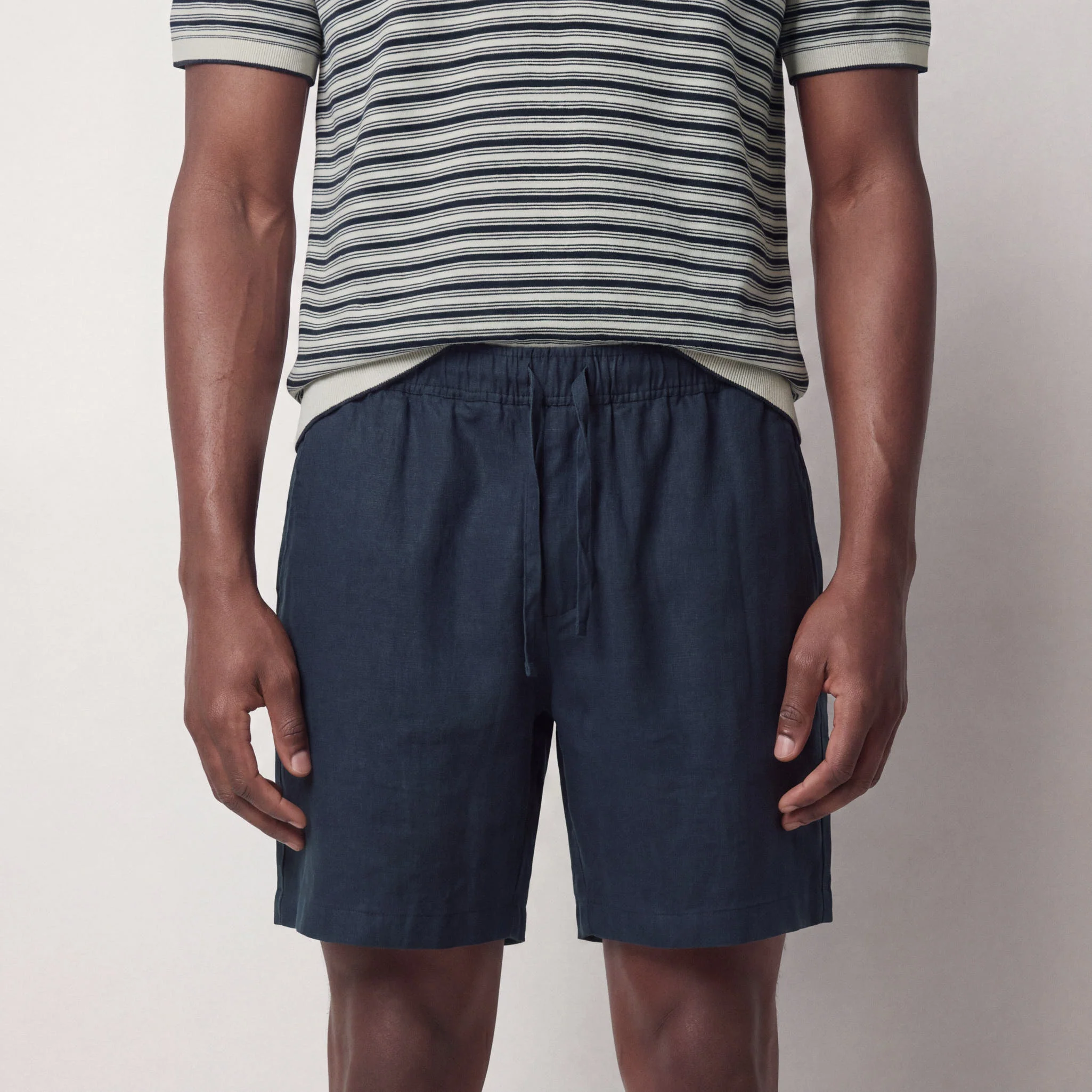 Men's Linen Drawstring Shorts - Image 7