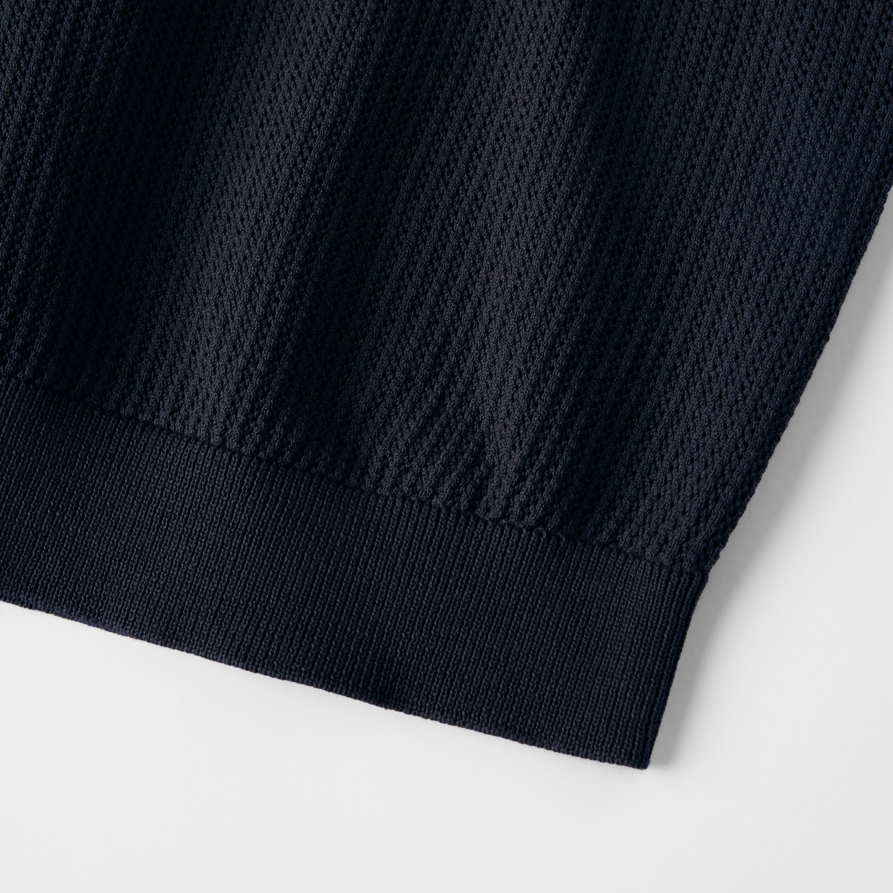 Men's Mercerized Cotton Pointelle Polo - Image 14