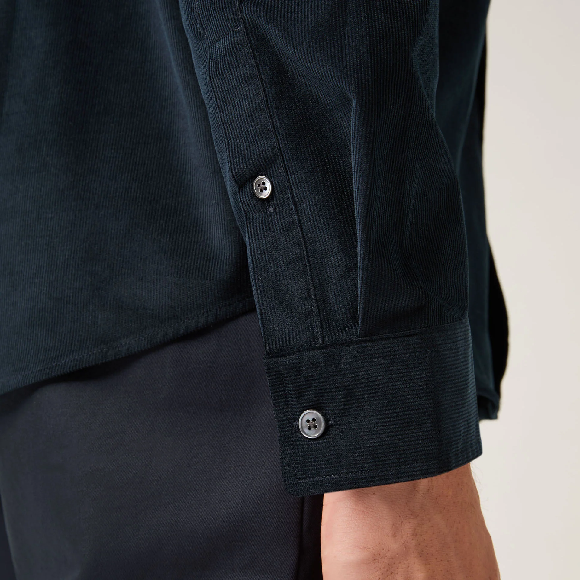 Men's Relaxed Button Down Corduroy Shirt - Image 7