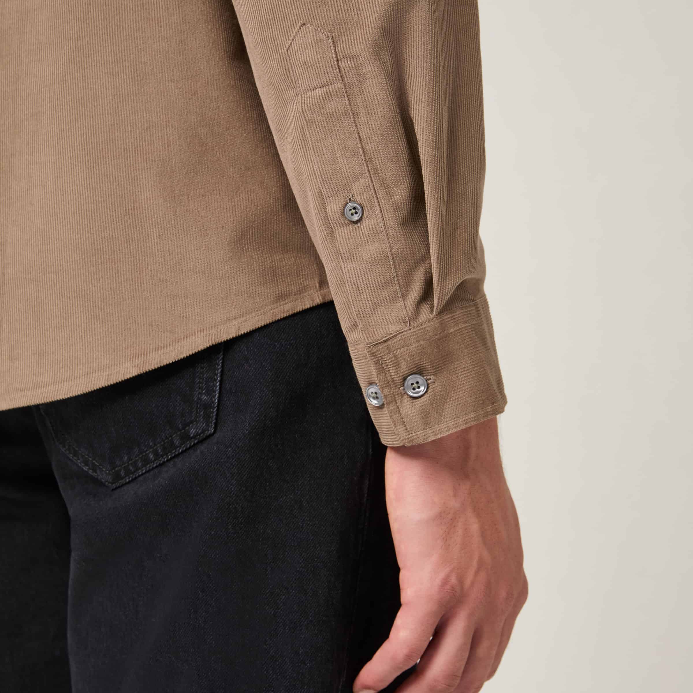 Men's Relaxed Button Down Corduroy Shirt - Image 6