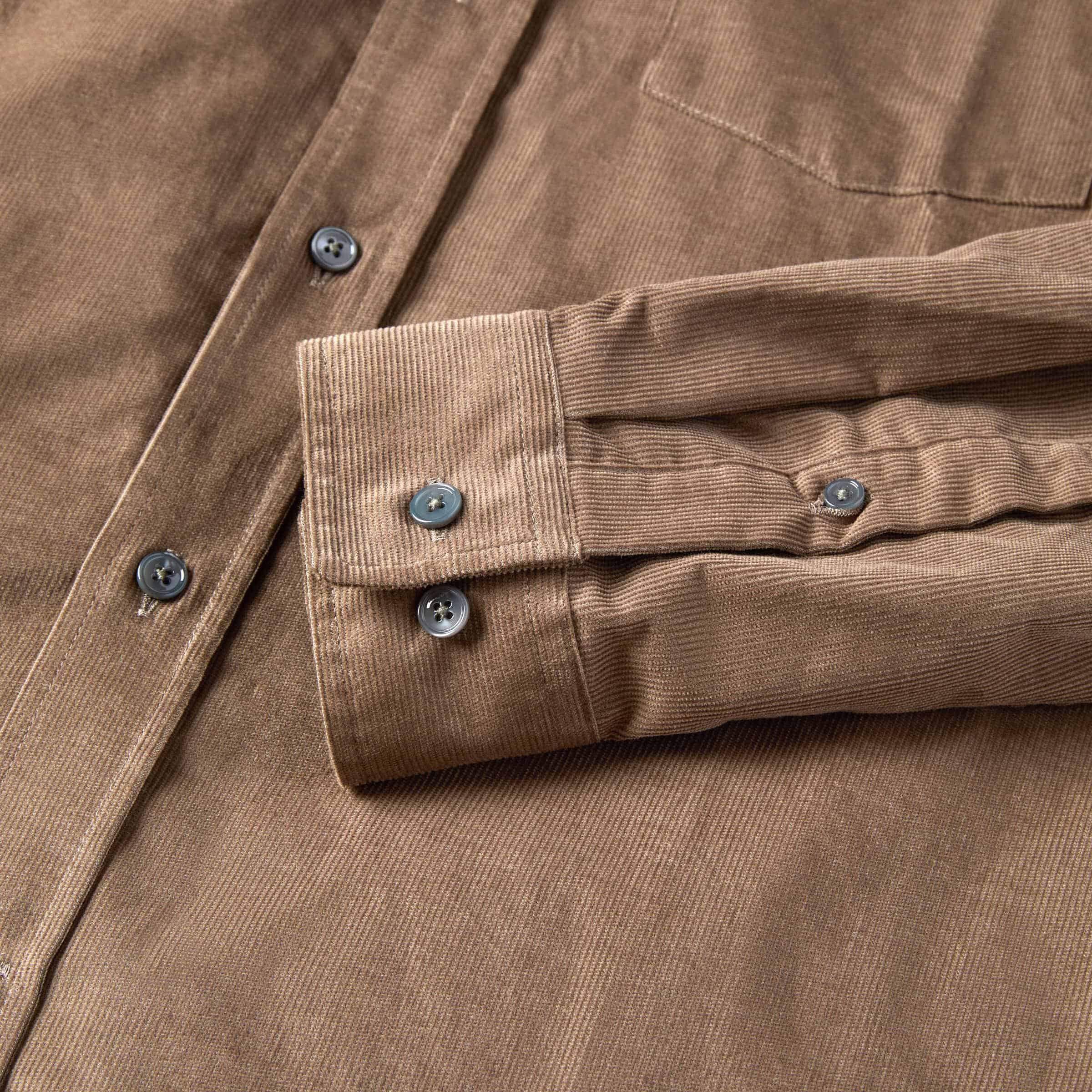 Men's Relaxed Button Down Corduroy Shirt - Image 9