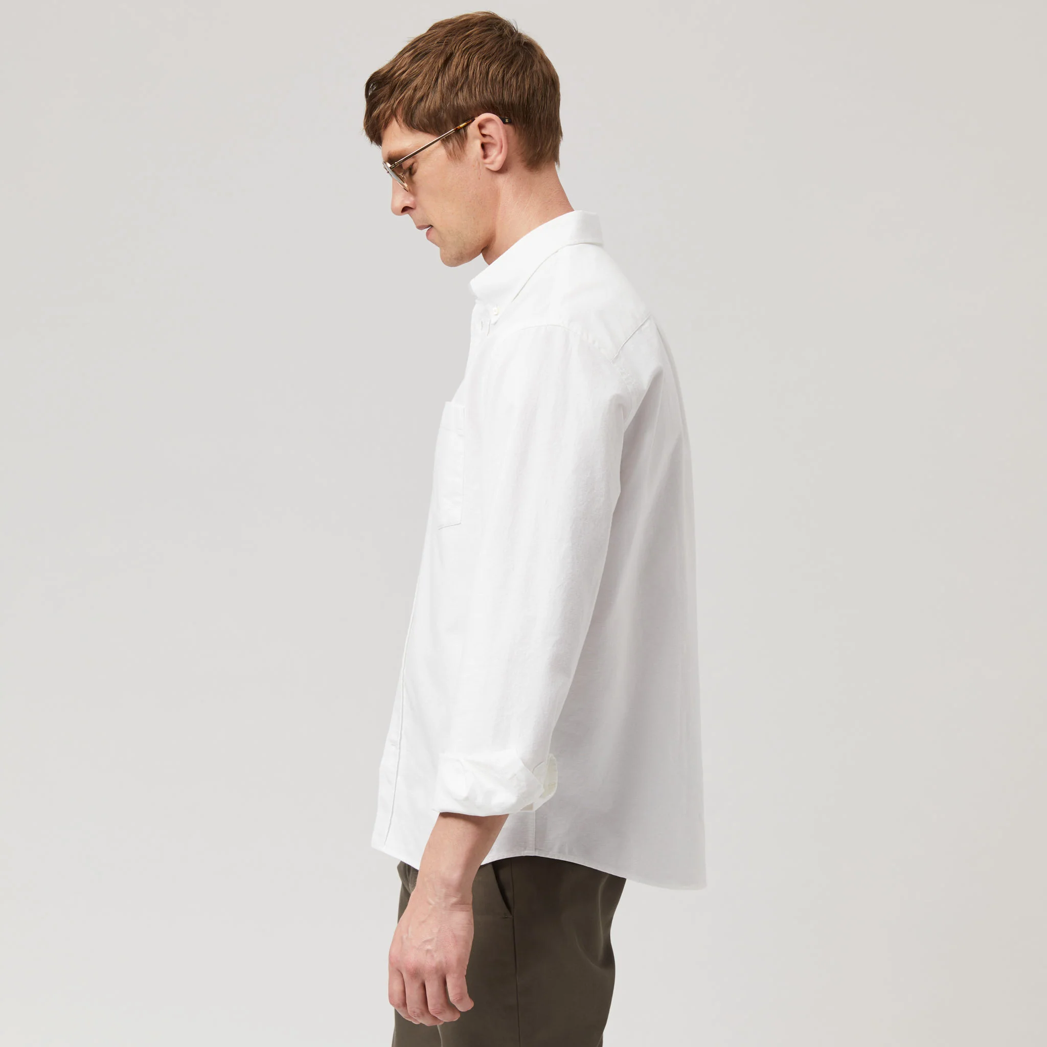 Men's Relaxed Button-Down Oxford Shirt - Image 11