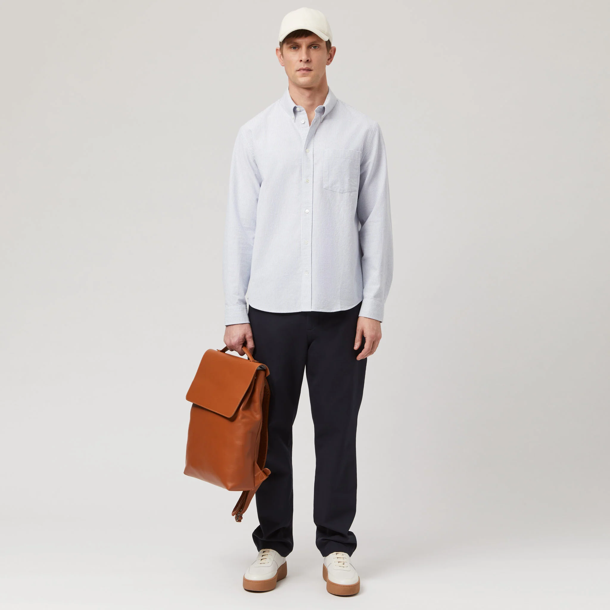Men's Relaxed Button-Down Oxford Shirt - Image 16