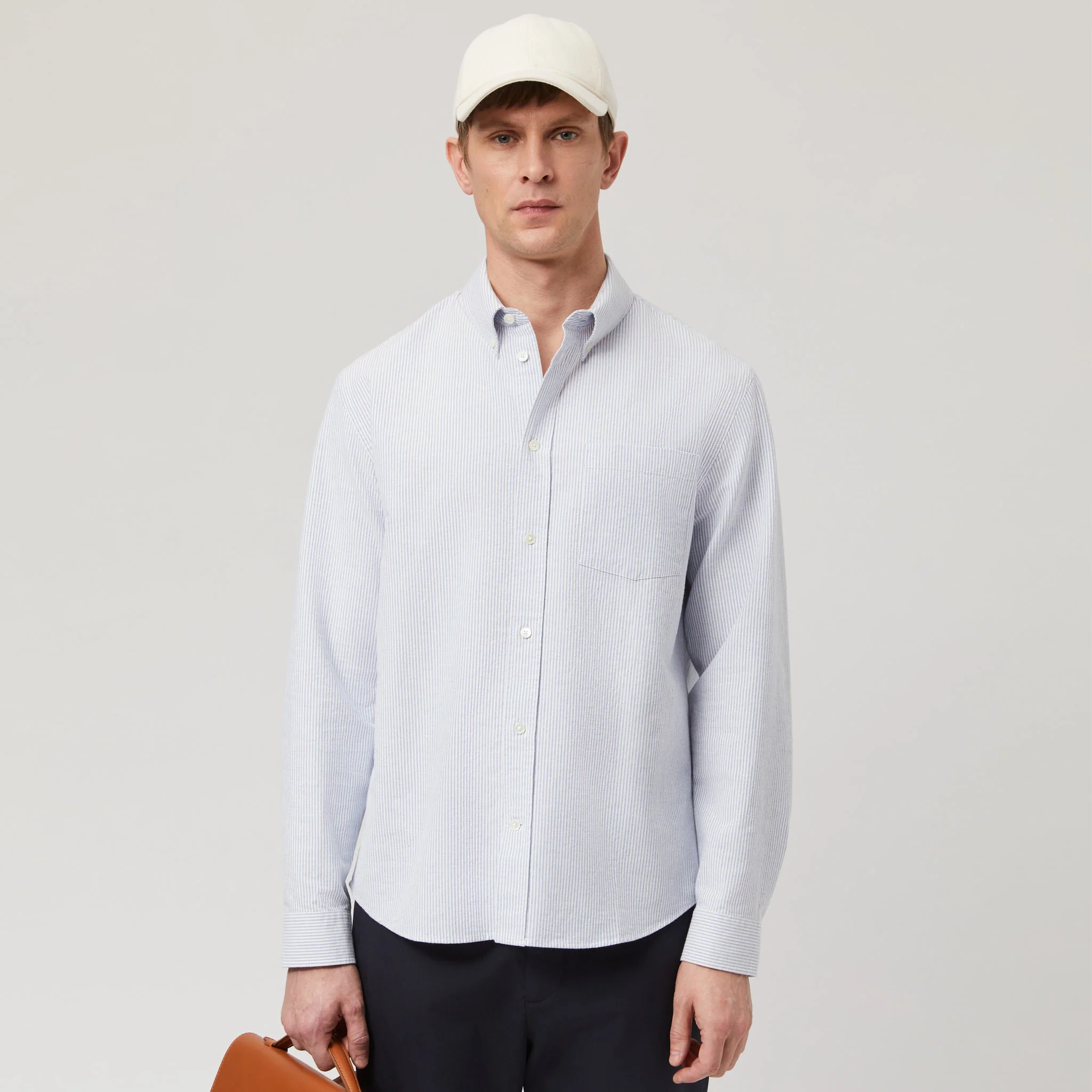 Men's Relaxed Button-Down Oxford Shirt - Image 17