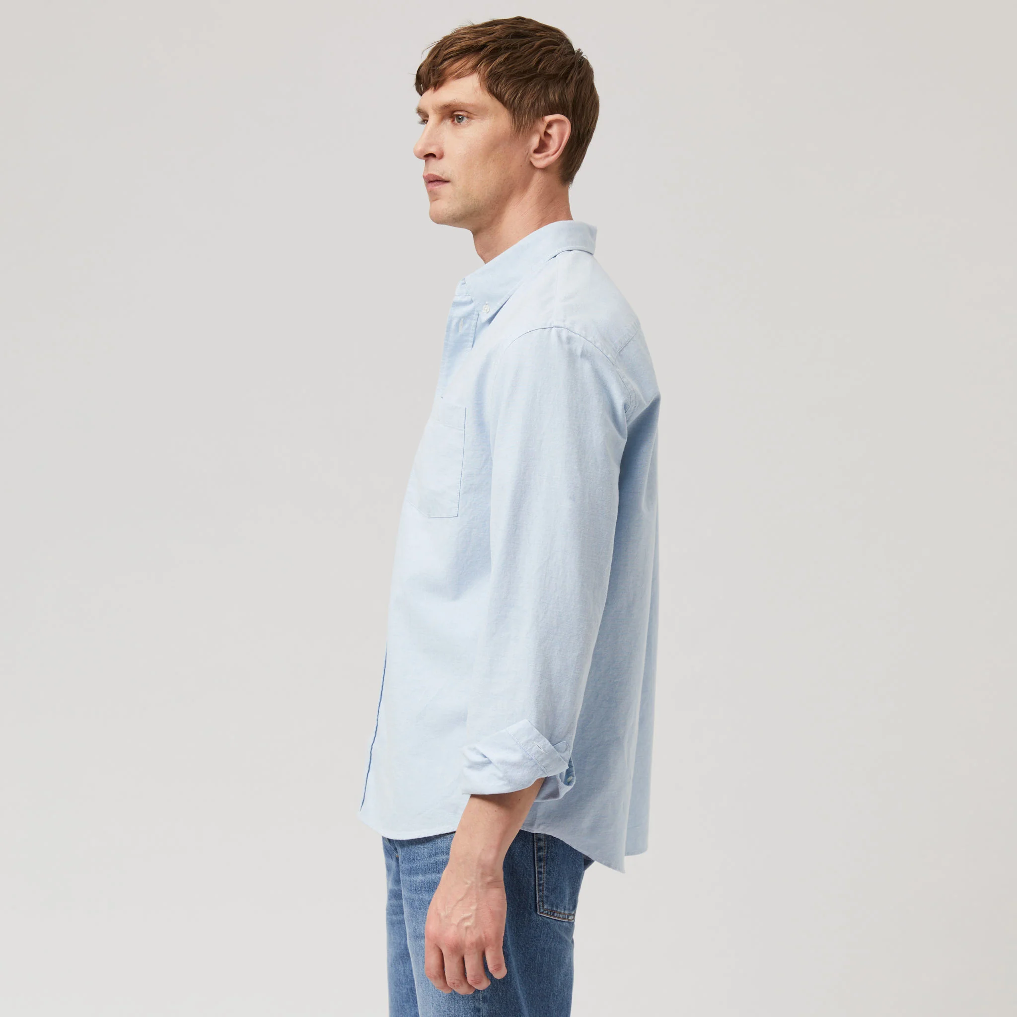 Men's Relaxed Button-Down Oxford Shirt - Image 4