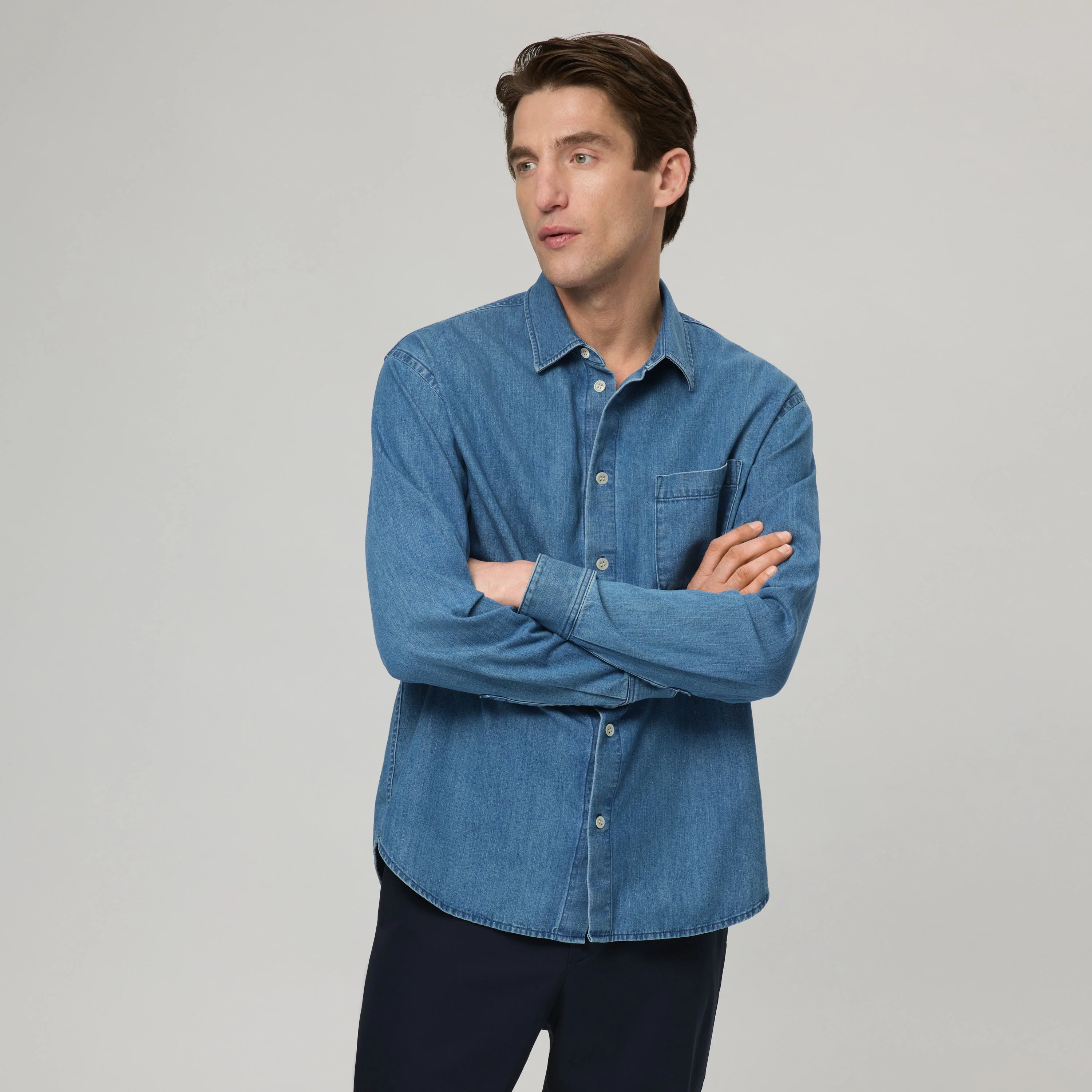 Men's Relaxed Denim Shirt - Image 3