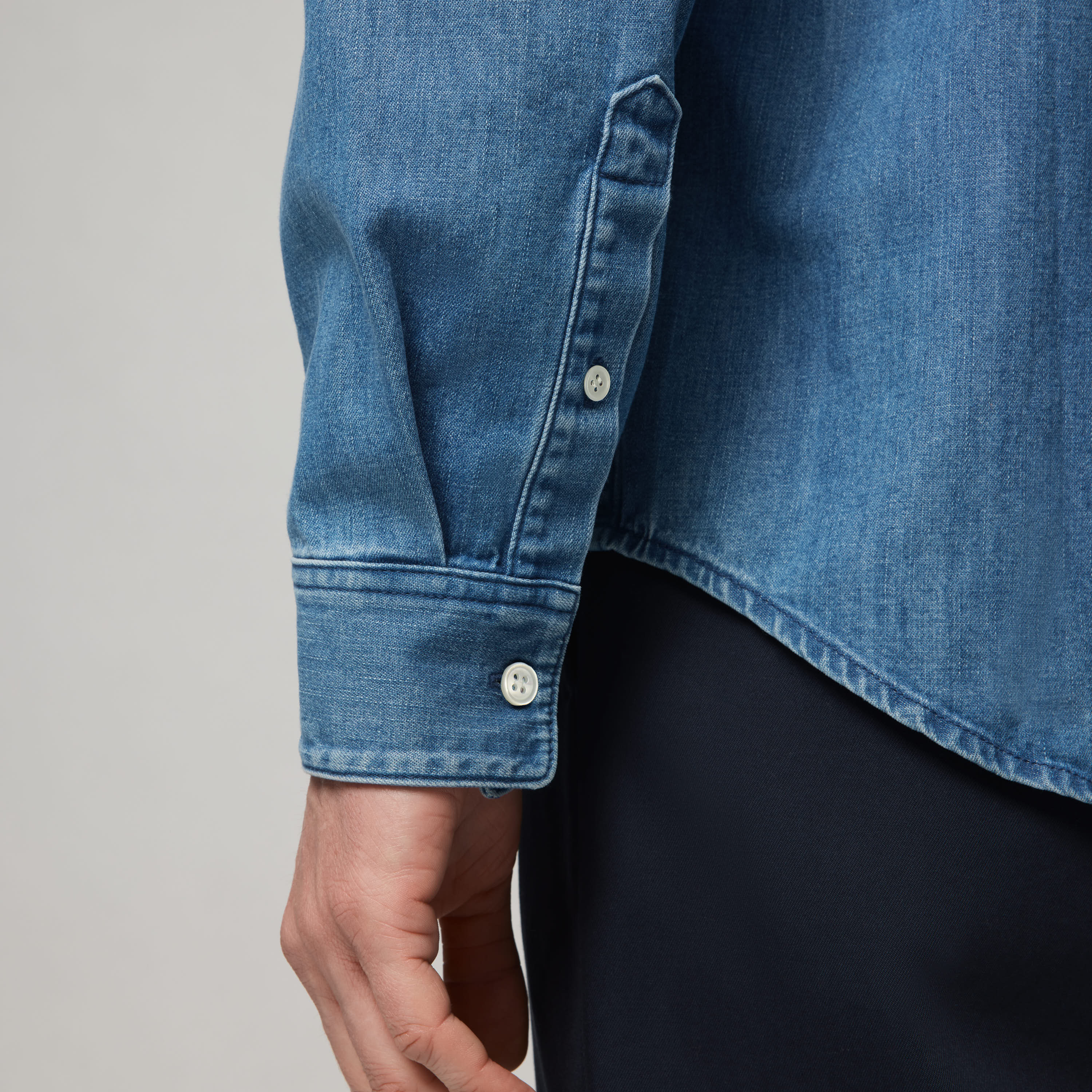 Men's Relaxed Denim Shirt - Image 6