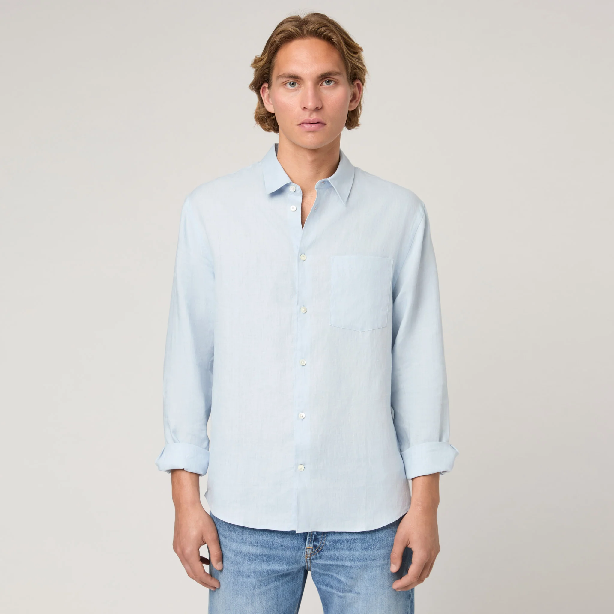 Men's Relaxed Linen Shirt - Image 10