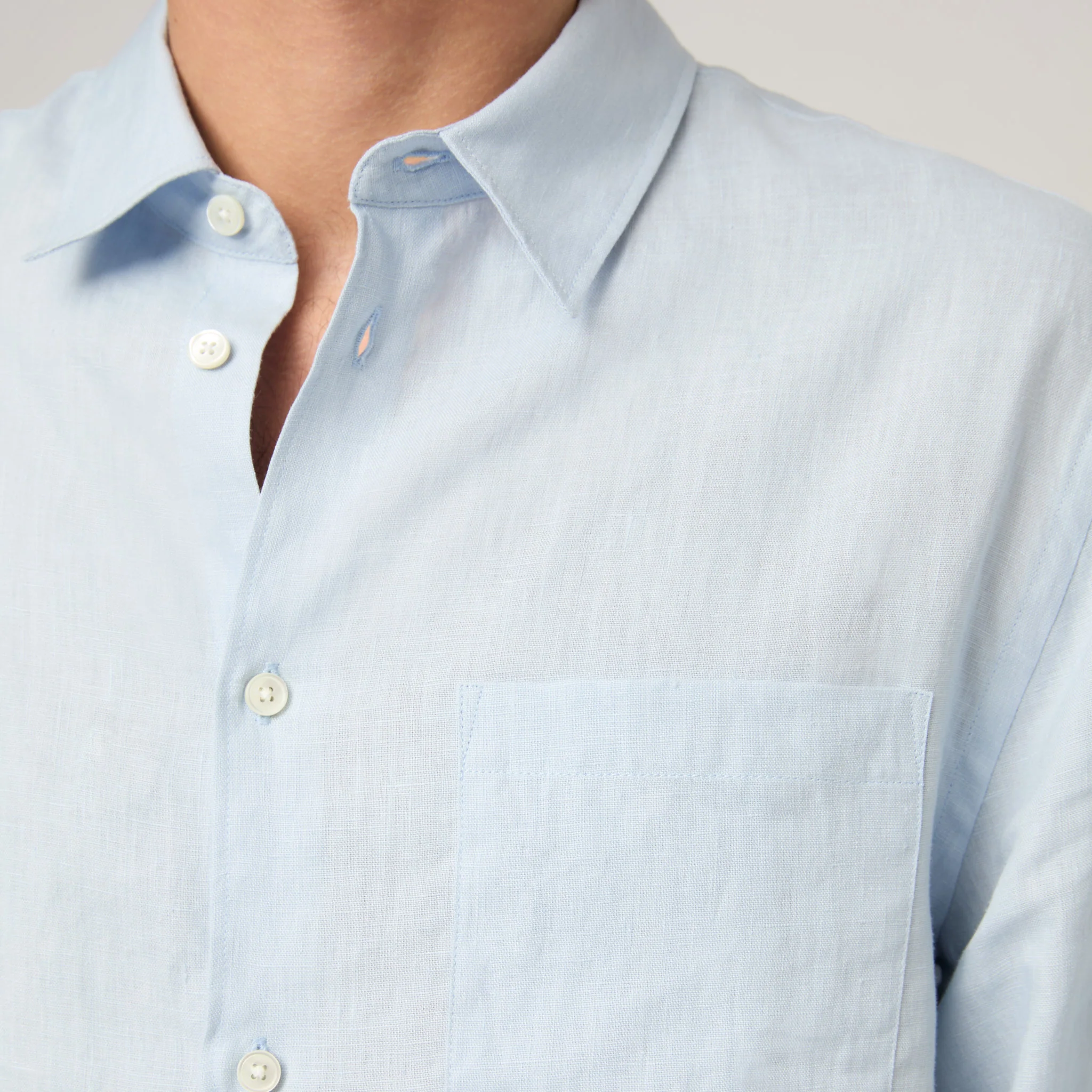 Men's Relaxed Linen Shirt - Image 13