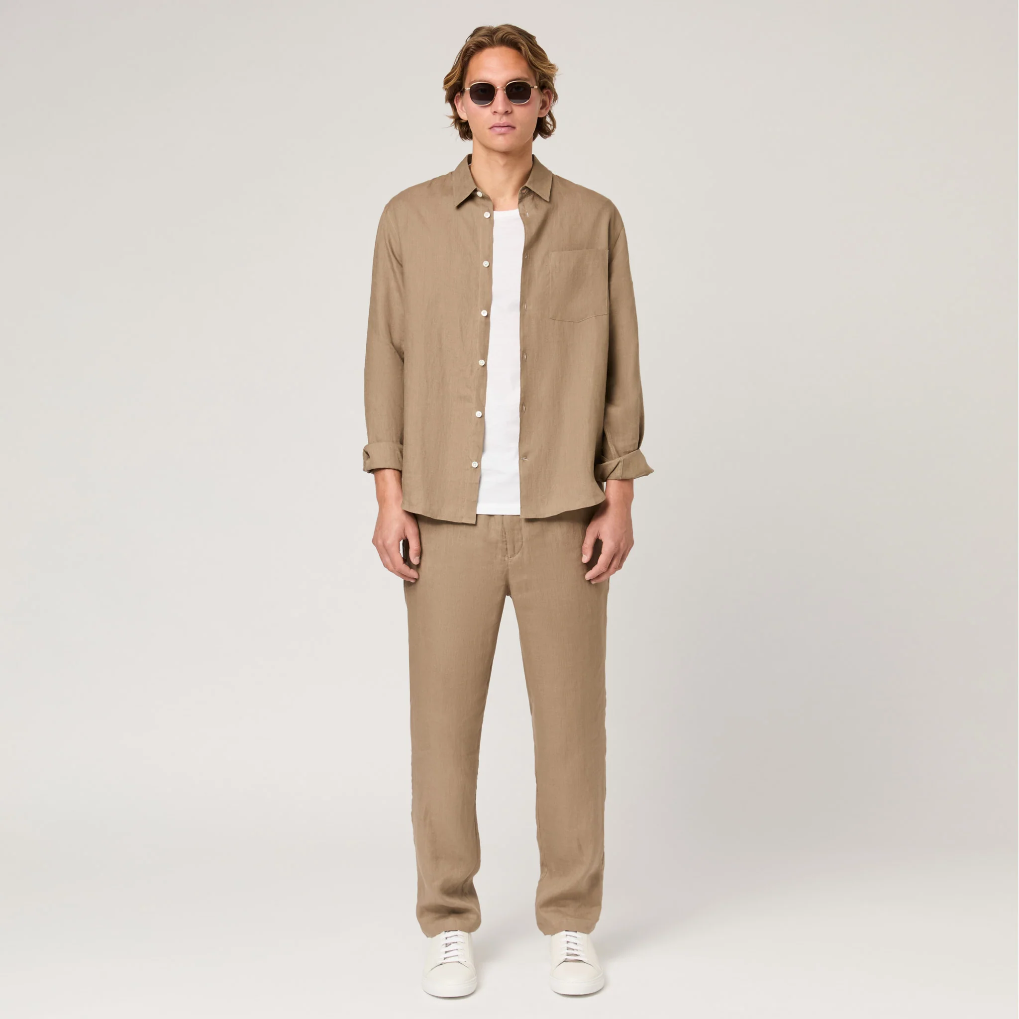 Men's Relaxed Linen Shirt - Image 16