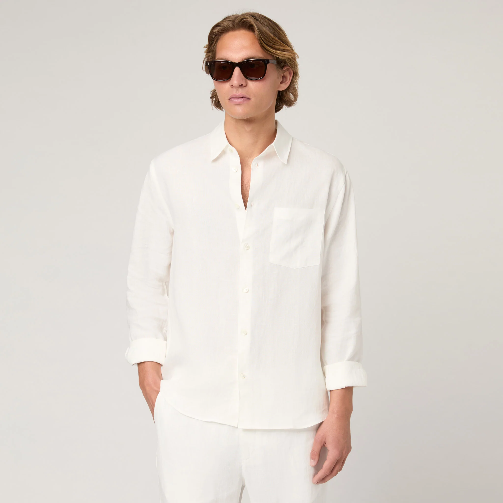 Men's Relaxed Linen Shirt - Image 3