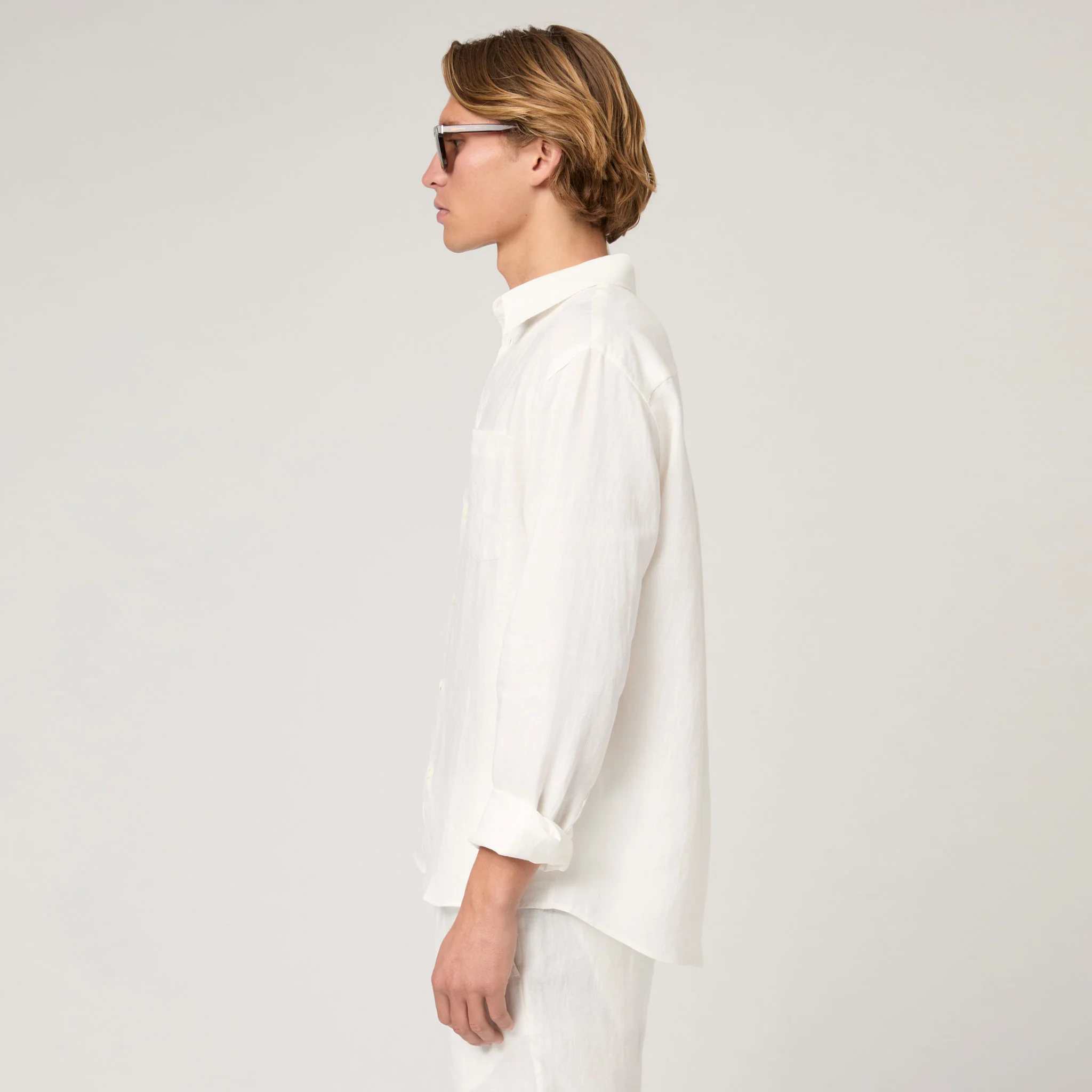 Men's Relaxed Linen Shirt - Image 4