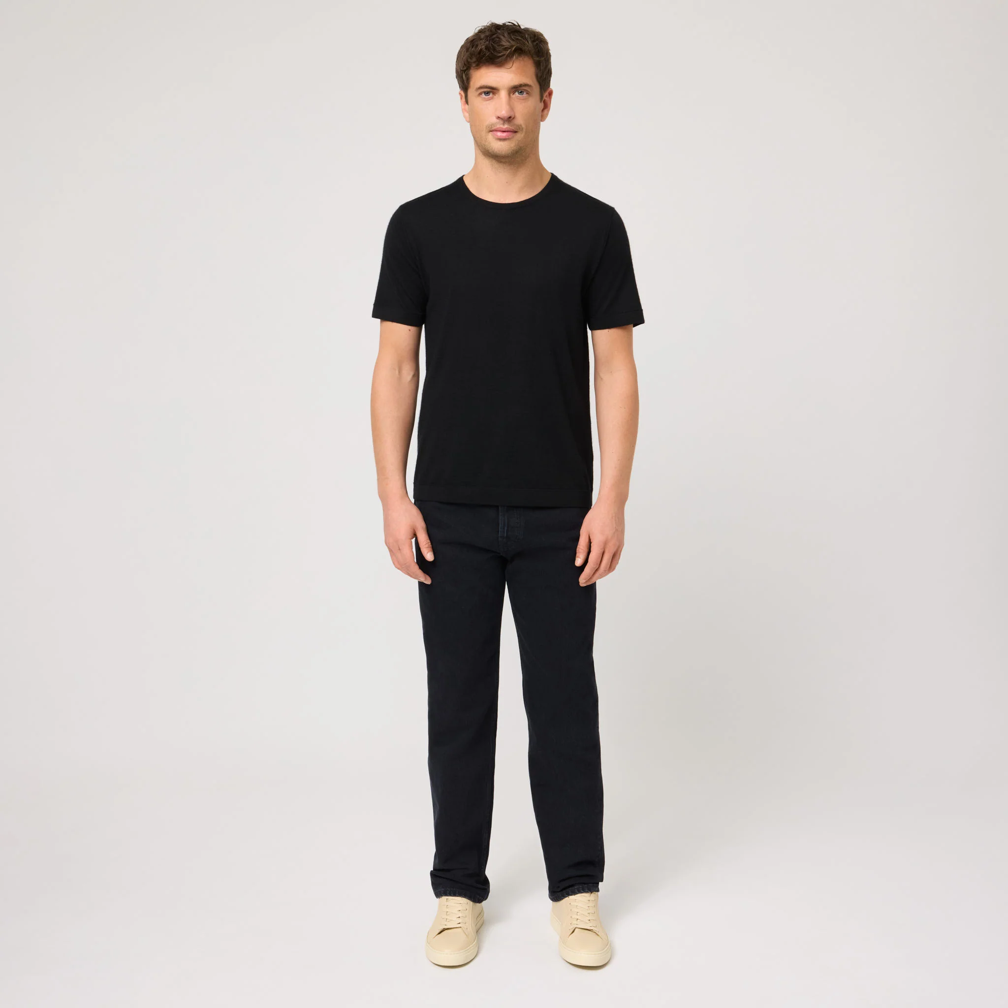 Men's Lightweight Cashmere T-Shirt - Image 14